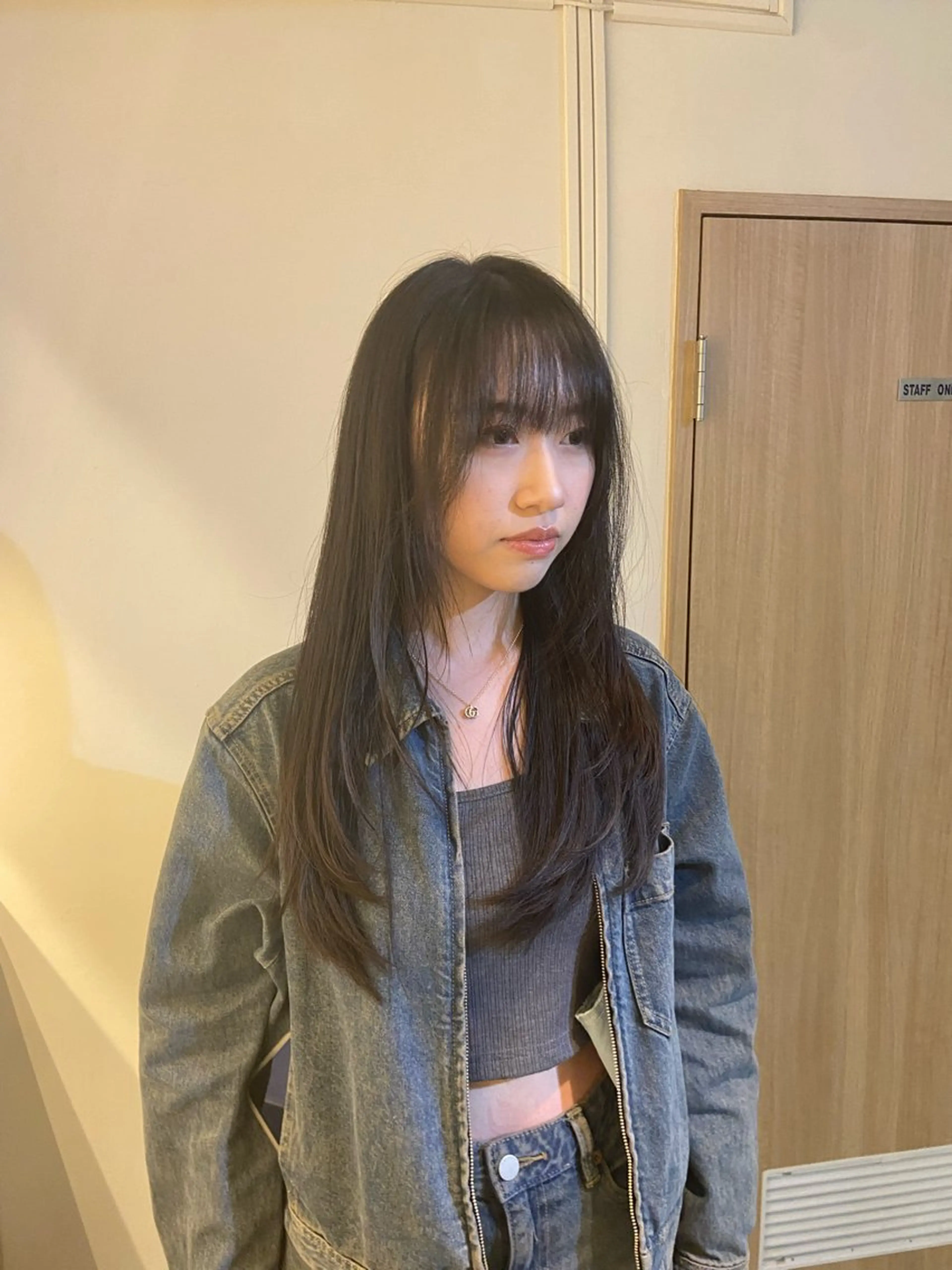 セミロング カット ヘアカラー トリートメント 髪質改善/ヘアケア coiiはしもとはなのヘアスタイル