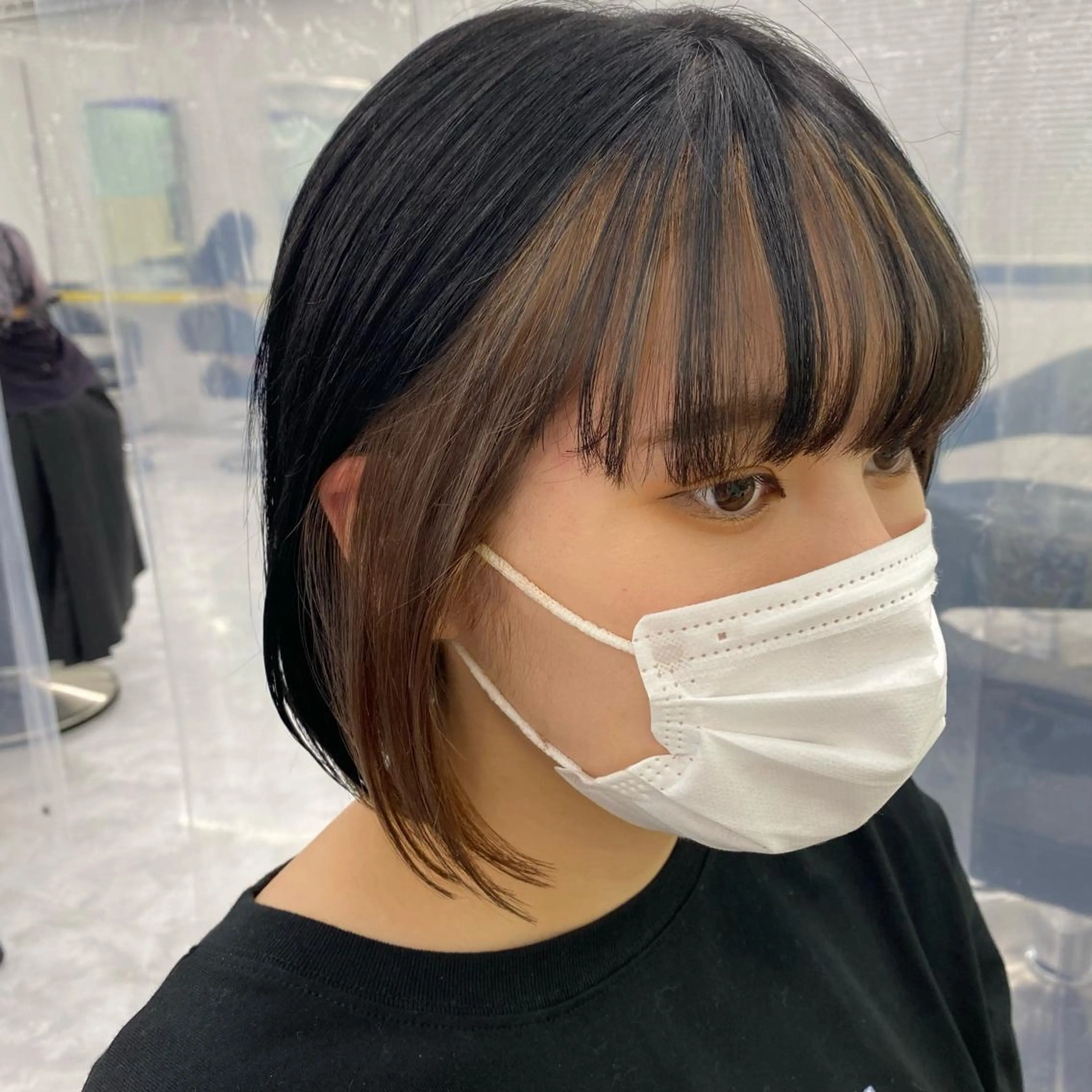 セミロング カラー ヘアアレンジ ヘアカラー トリートメント GOTODAY shair salon 横浜mare店所属・mai🍑暖色カラー /レイヤー💖のヘアスタイル