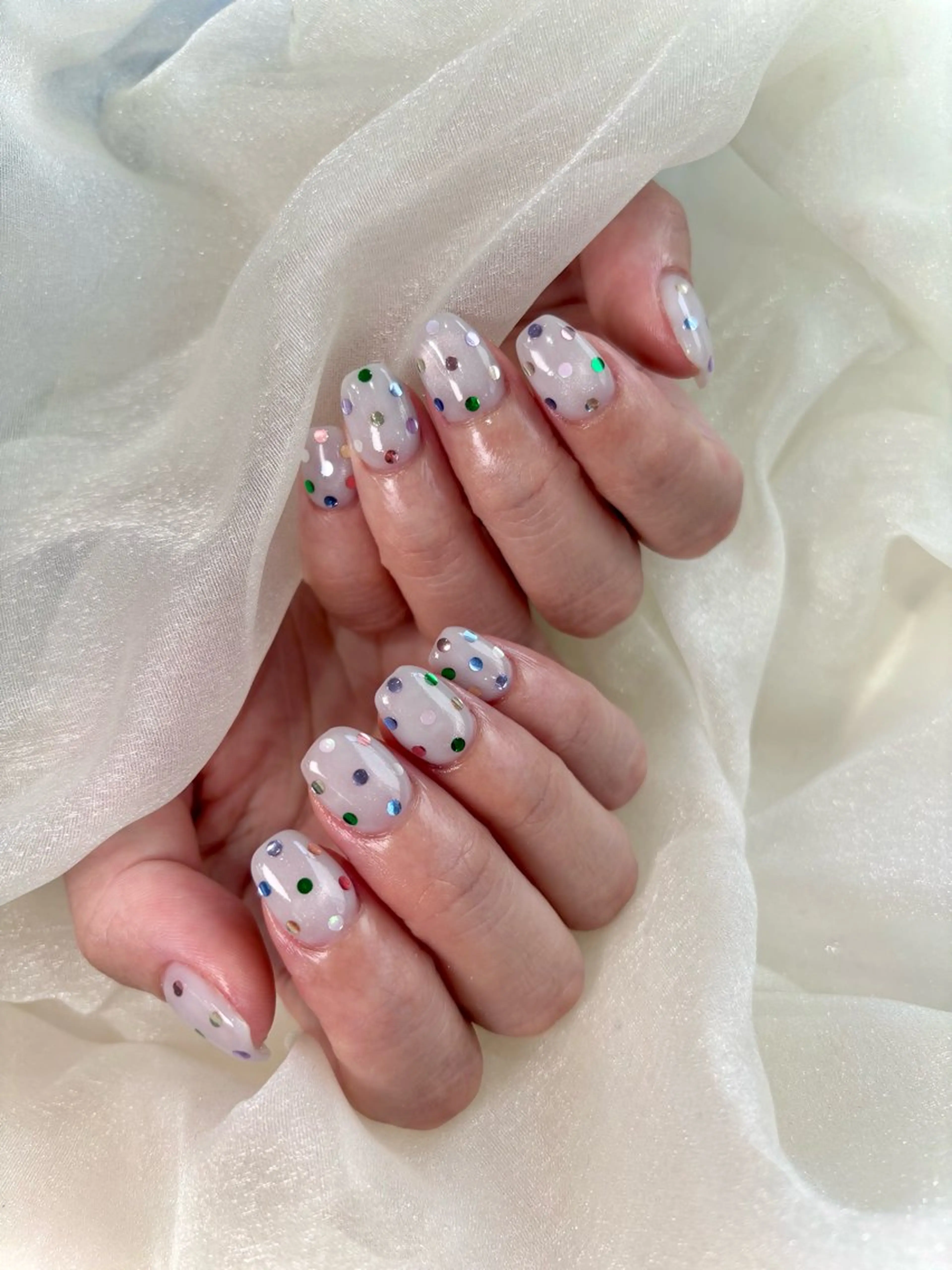 ネイル ホログラムネイル ハンドネイル nail salon quartettoのネイルデザイン