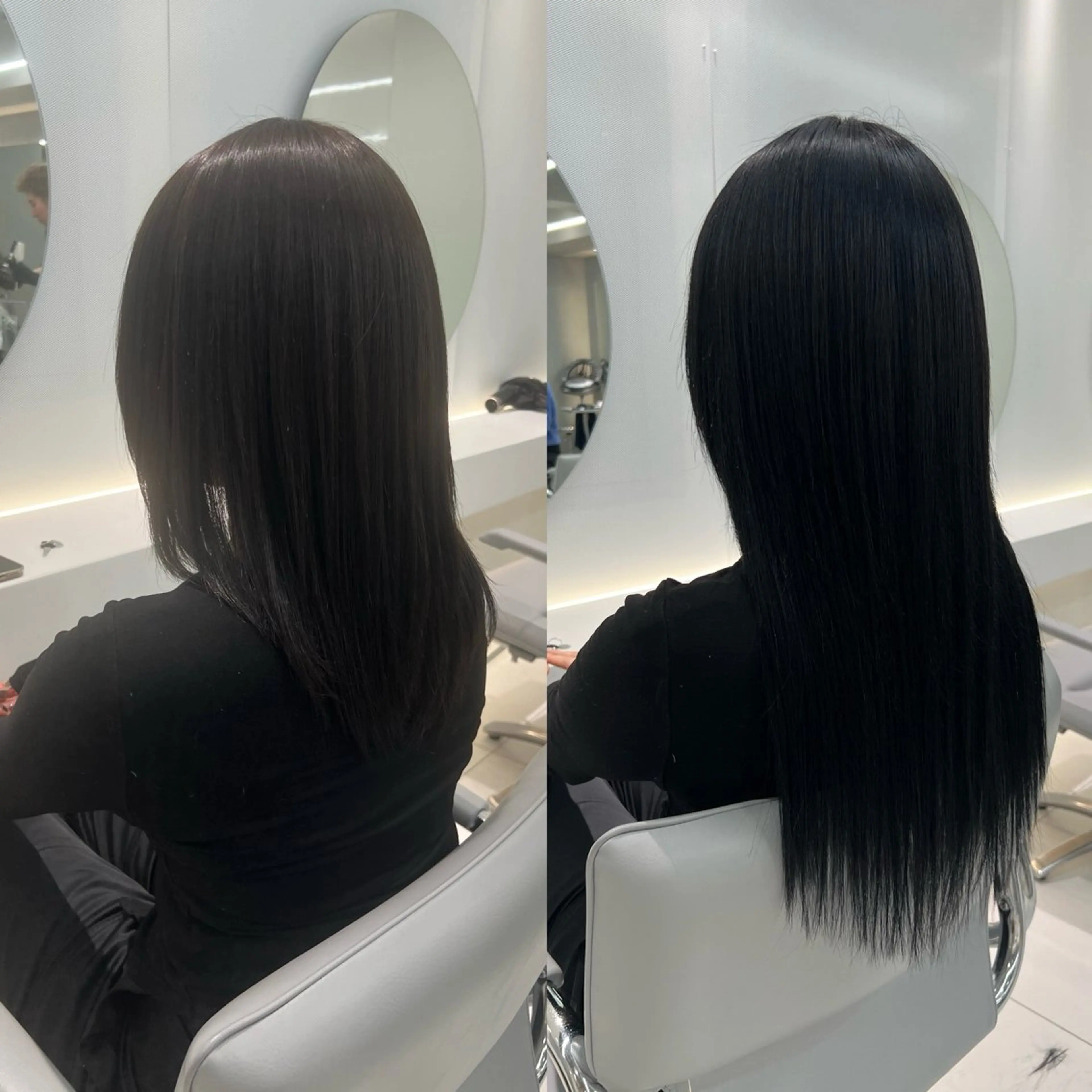 ロング カラー ヘアアレンジ シールエクステ アッシュ バレイヤージュ ベージュカラー 黒髪 カット ヘアカラー エクステ ar+ ❤︎ maiのヘアスタイル