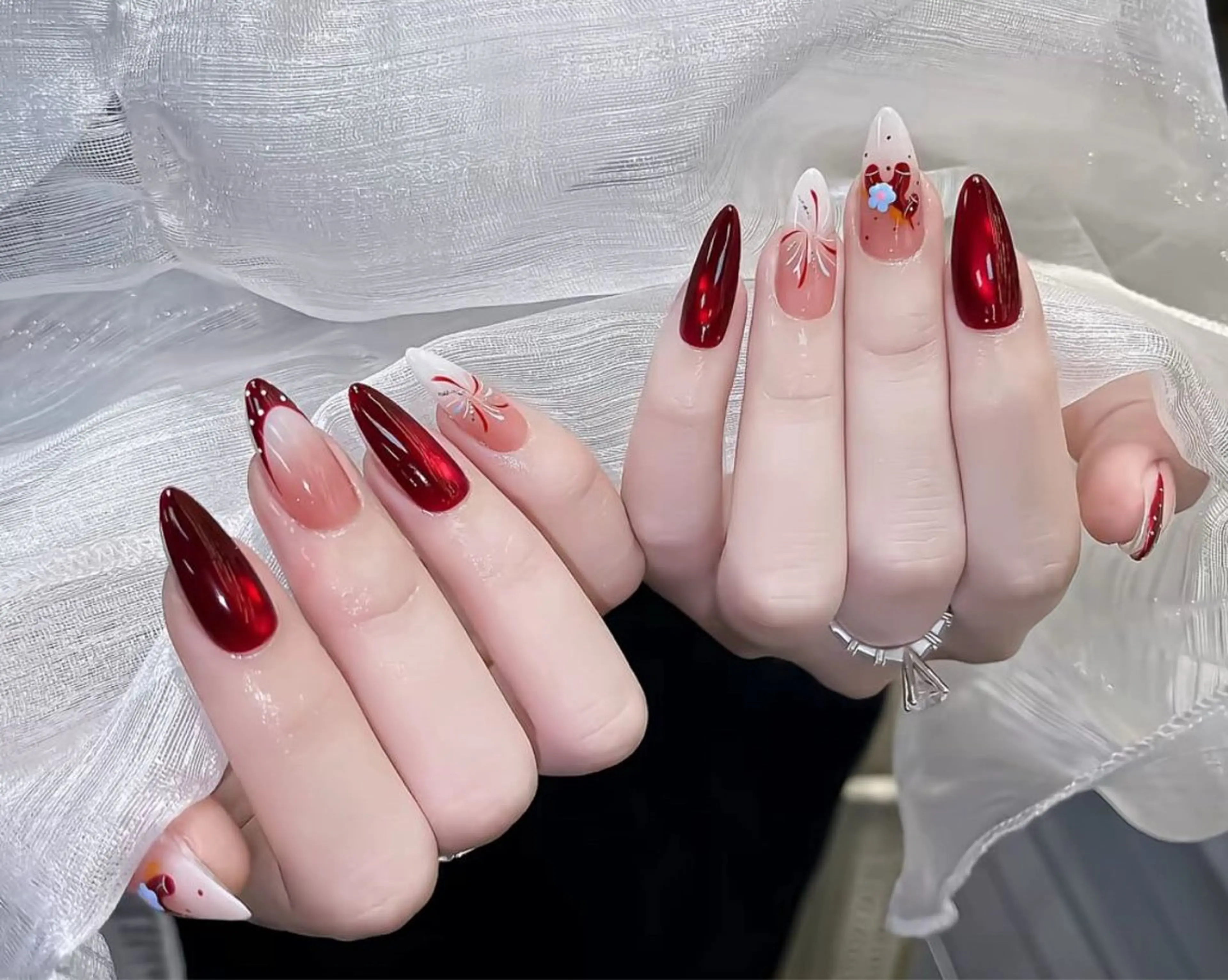 ネイル 🎀PG🩵 ネイルサロンのネイルデザイン