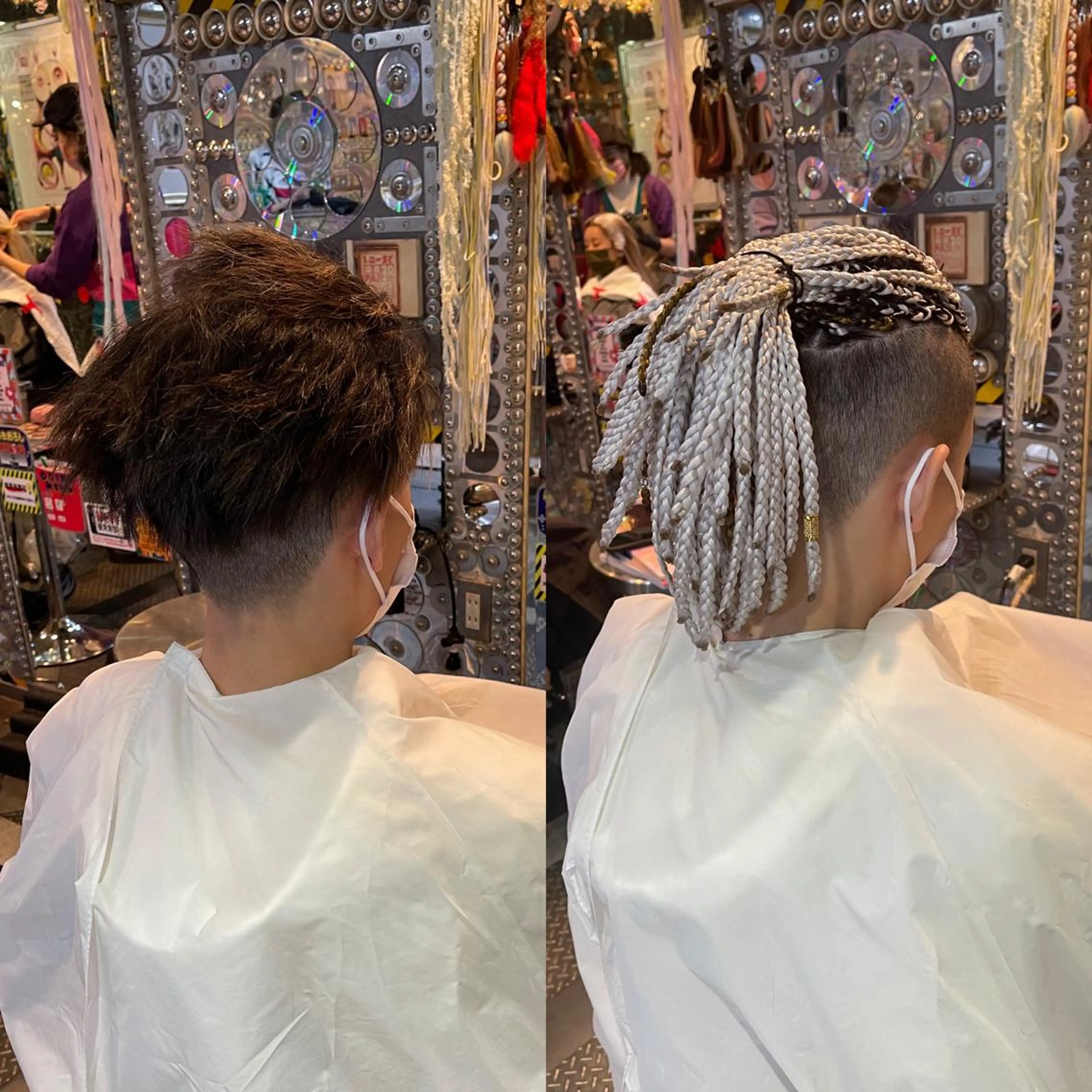 ロング ヘアアレンジ メンズ マツエク・マツパ 🌈派手髪エクステ ブレイズ🌈ひろとのヘアスタイル