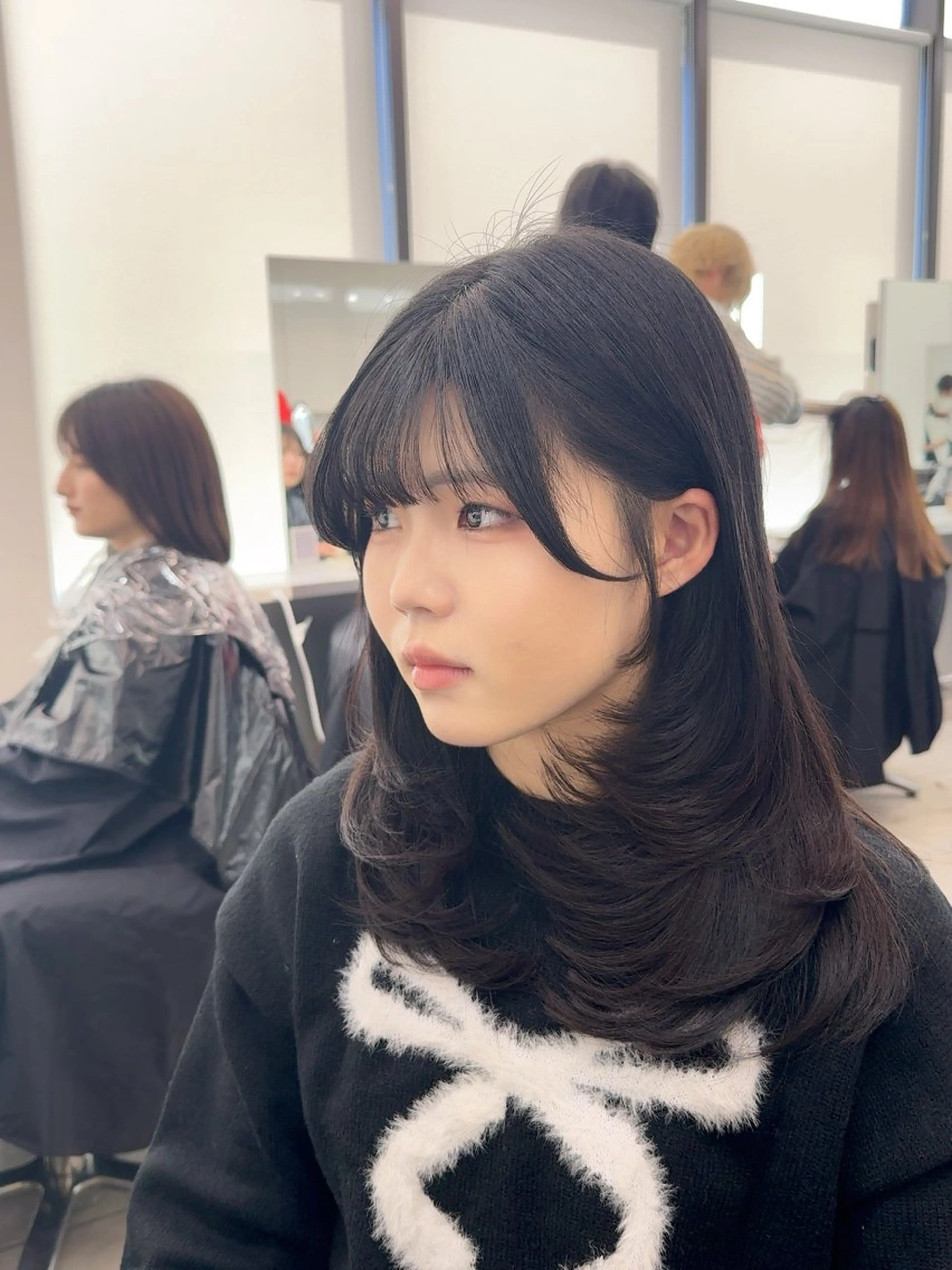 セミロング レイヤーカット カット ヘアカラー 縮毛矯正 トリートメント 韓国風cut/ 縮毛矯正/正岡幹康のヘアスタイル