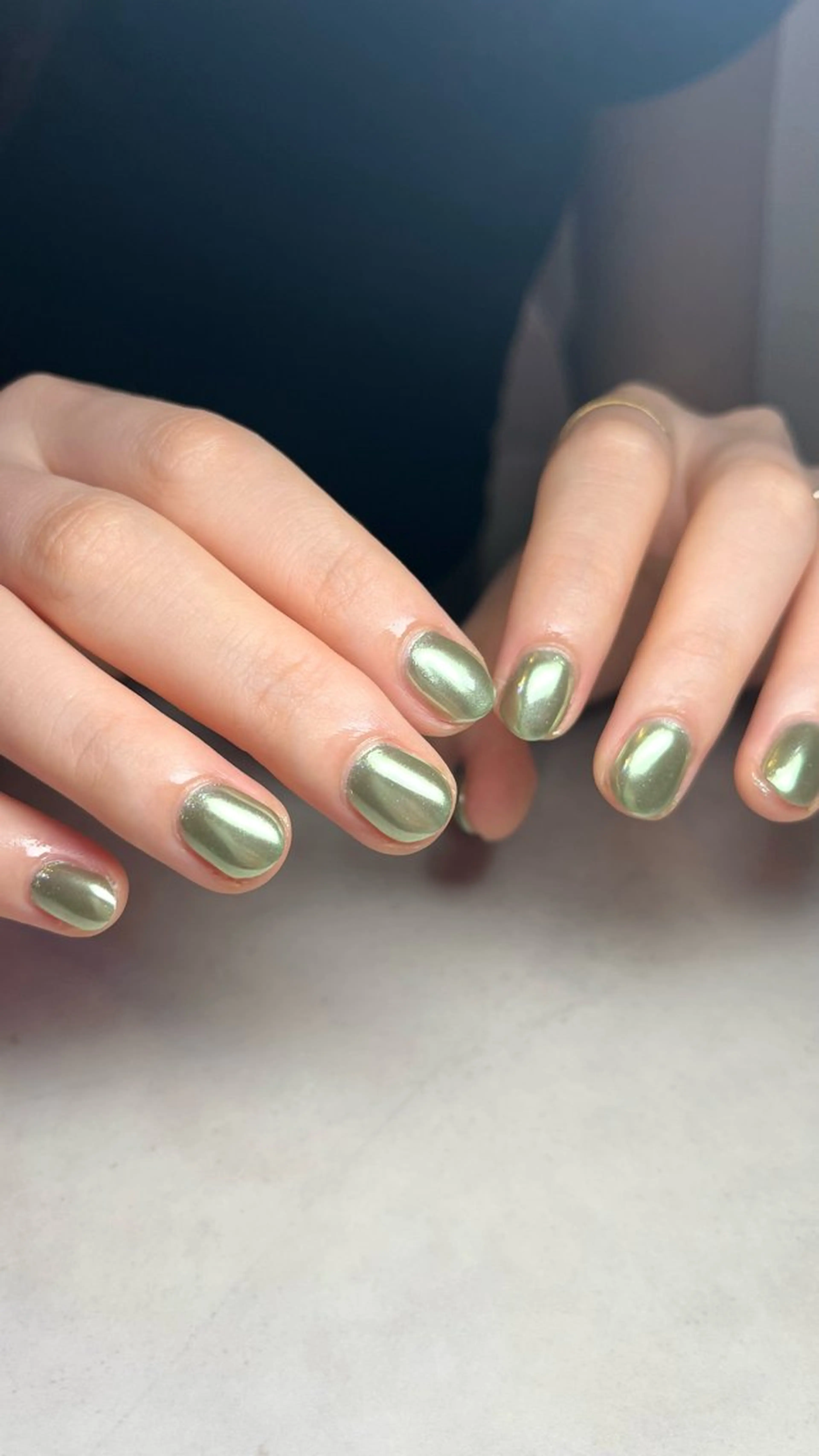 ネイル ミラーネイル ワンカラーネイル 🌻Sunrich Fuka🌻のネイルデザイン