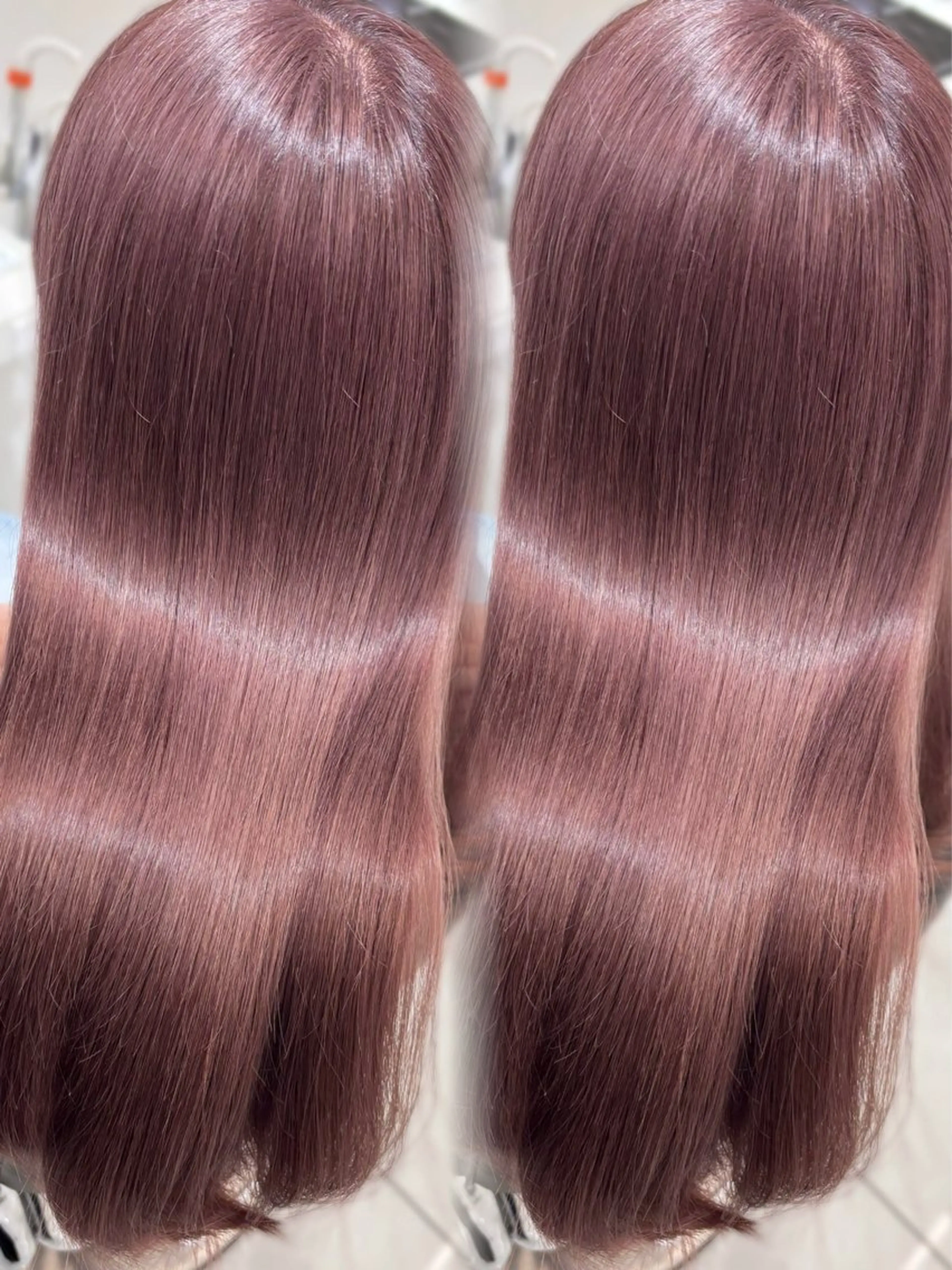 ロング カラー ブリーチ グレージュ ハイトーンカラー ピンクカラー 顔周りカット カット ヘアカラー トリートメント 盛れる顔周り🤍渋谷 Risa🎀のヘアスタイル