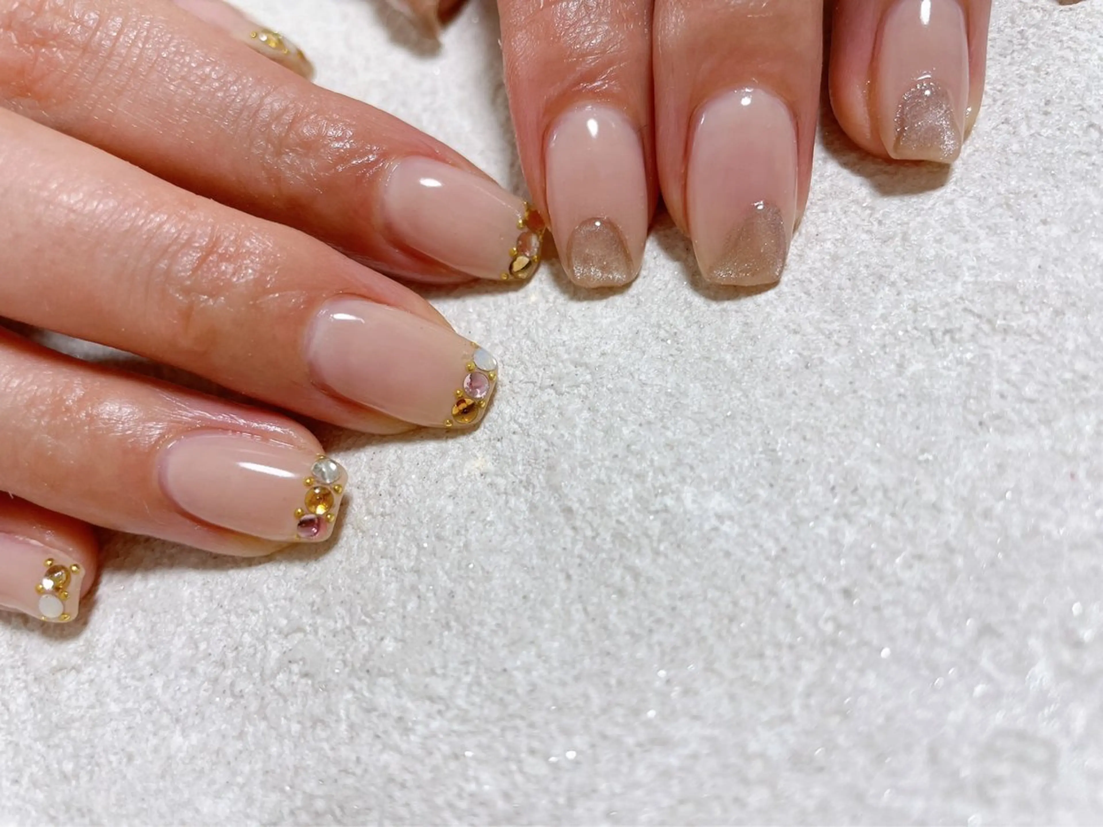 ネイル ジェルネイル 韓国ネイル パラジェル 冬ネイル kikinail 溝の口のネイルデザイン