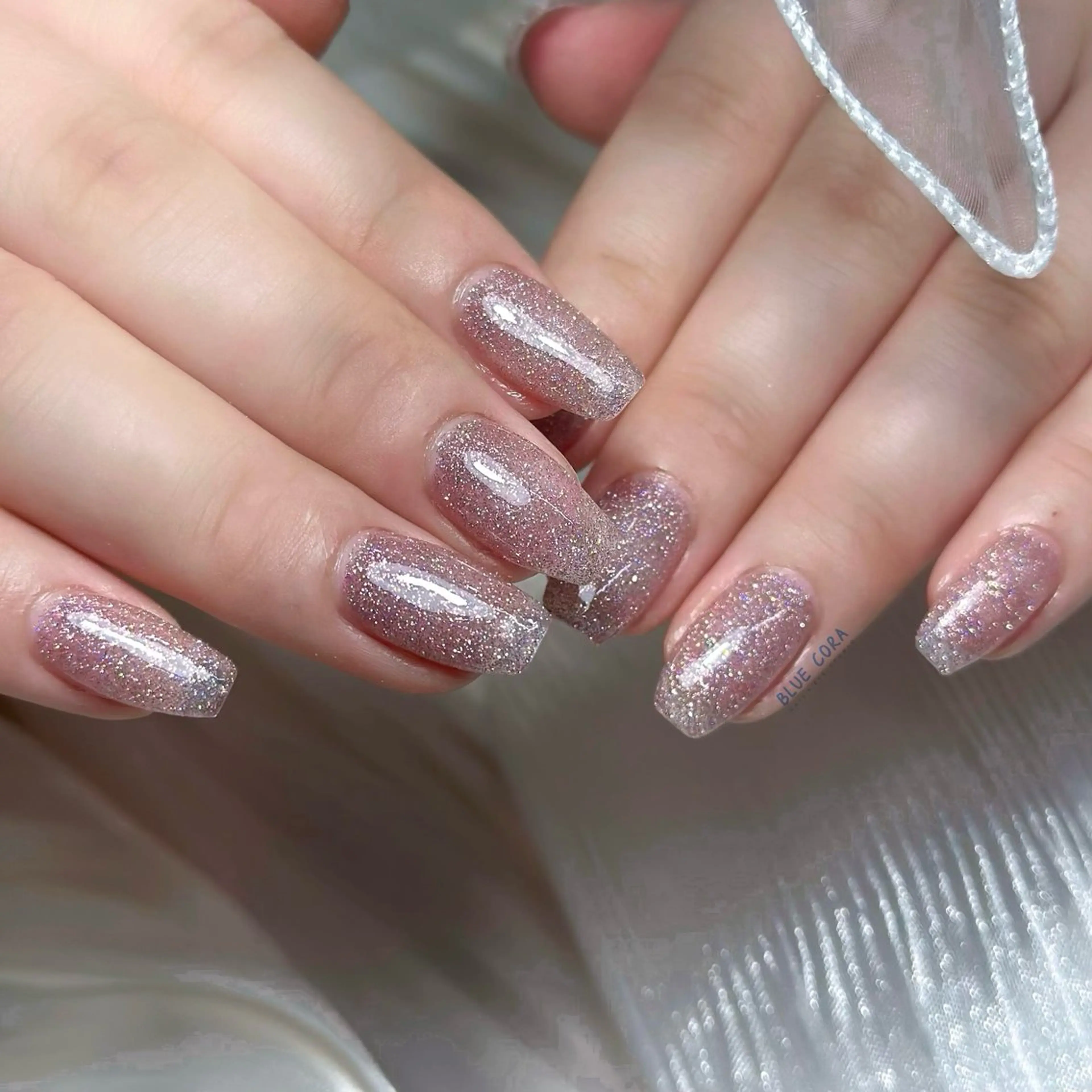 ネイル フラッシュネイル ハンドネイル ハンドケア BLUE CORAのネイルデザイン