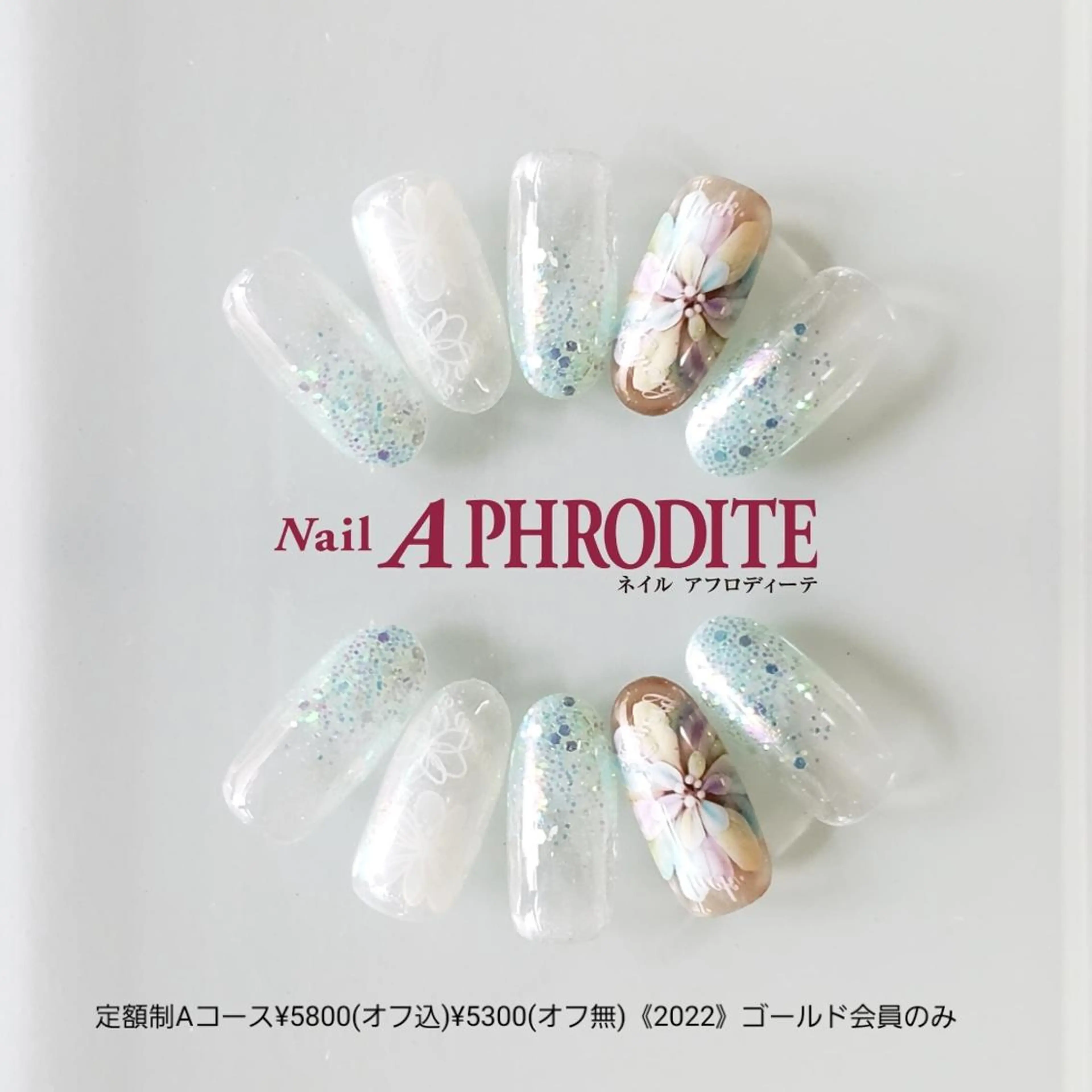 ネイル アートネイル ジェルネイル 持ち込み ソフトジェル ハンドネイル Nail  Aphroditeのネイルデザイン