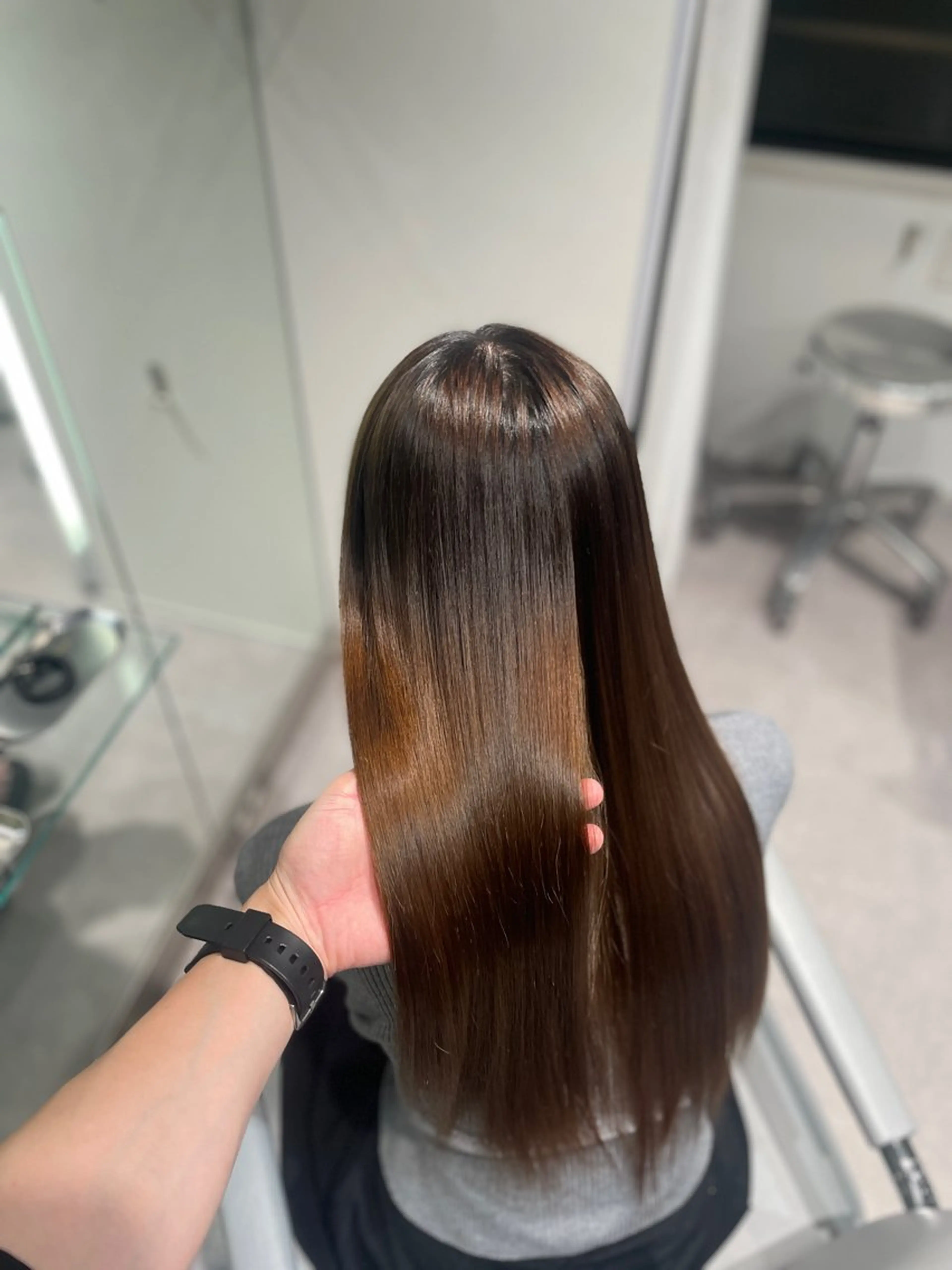 ロング 縮毛矯正 unique RINNEのヘアスタイル