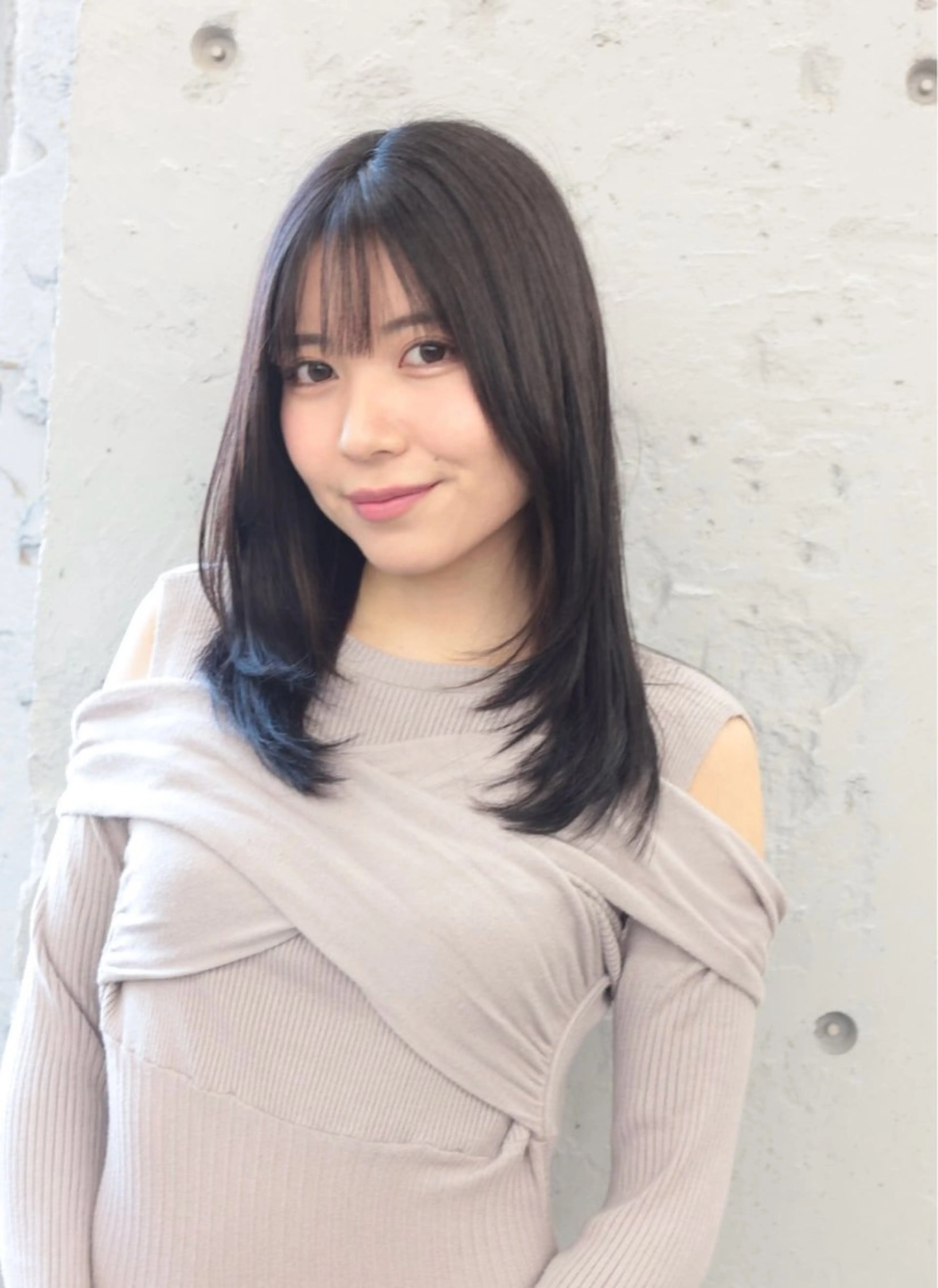 ミディアム カラー 髪質改善縮毛矯正 ◽️河野泰貴のヘアスタイル