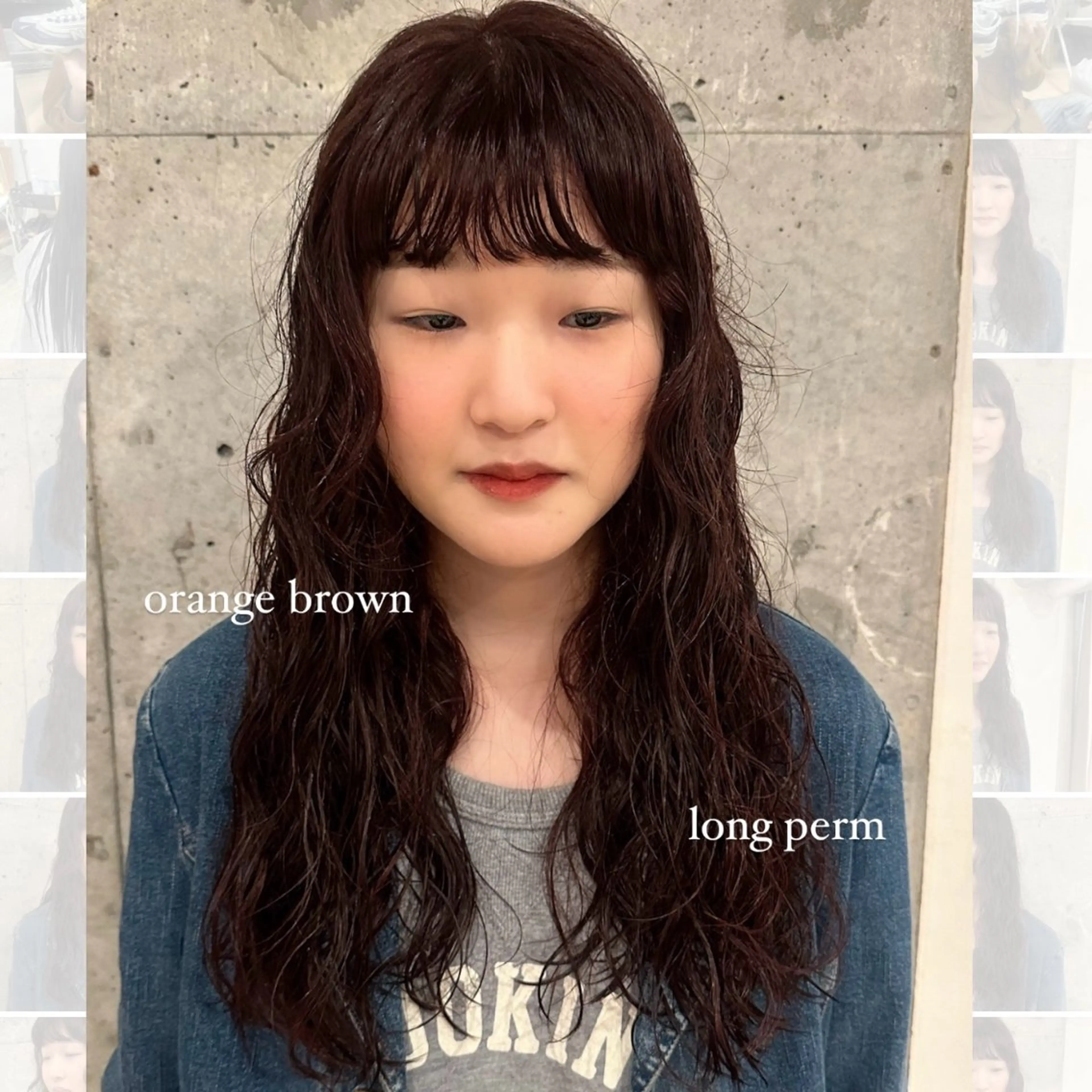 ミディアム カラー パーマ ミディアムパーマ ボブ/レイヤー/ニュ アンスパーマ/小夏のヘアスタイル