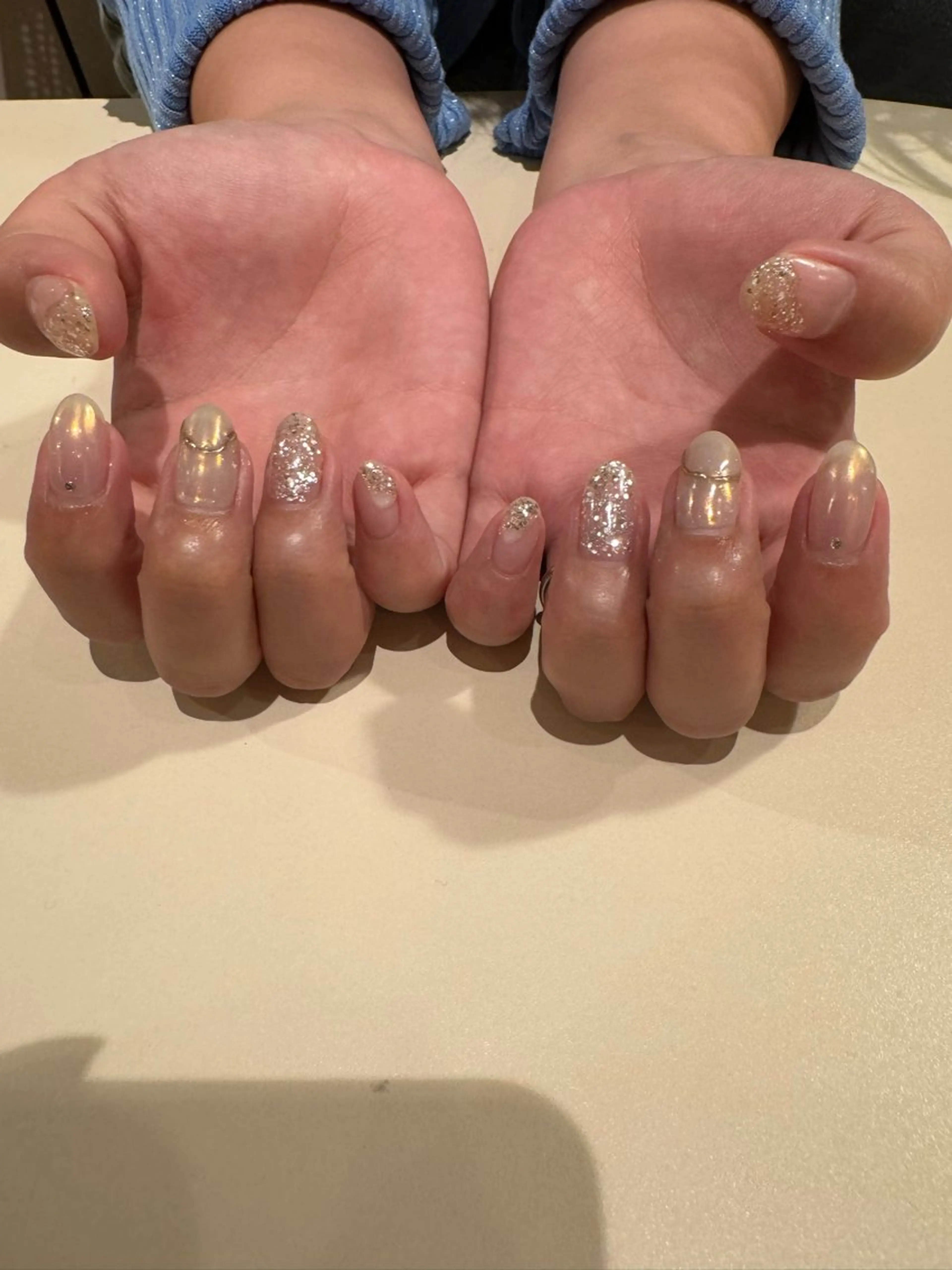 ネイル オーロラネイル キラキラネイル ラメ(グリッター) .Etel atelier.のネイルデザイン