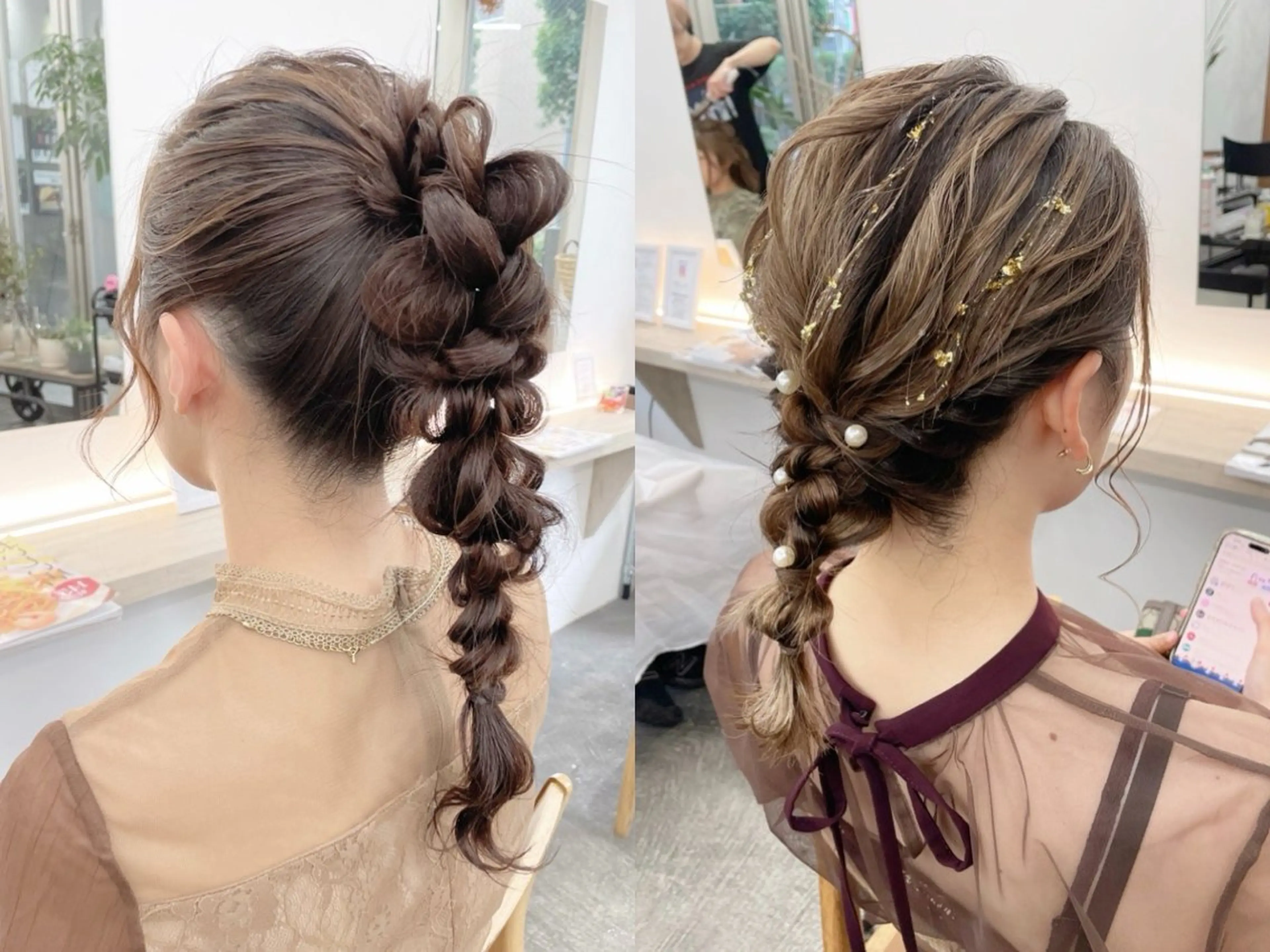 ✨結婚式のお呼ばれ💐パーティーヘアセット🎀の写真