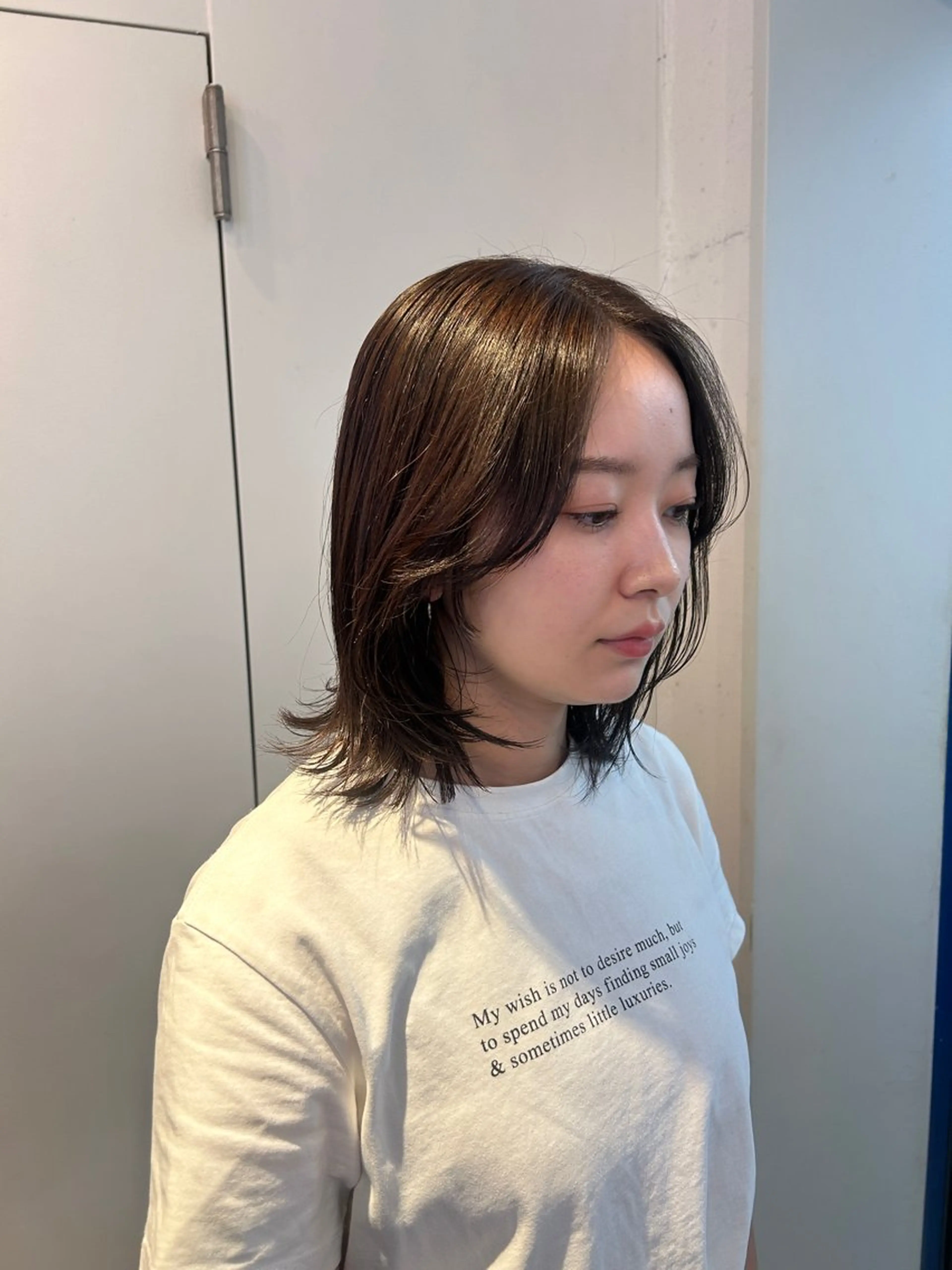 ミディアム カラー カット ヘアカラー トリートメント ナチュラル大人っぽい スタイル　MAORIのヘアスタイル