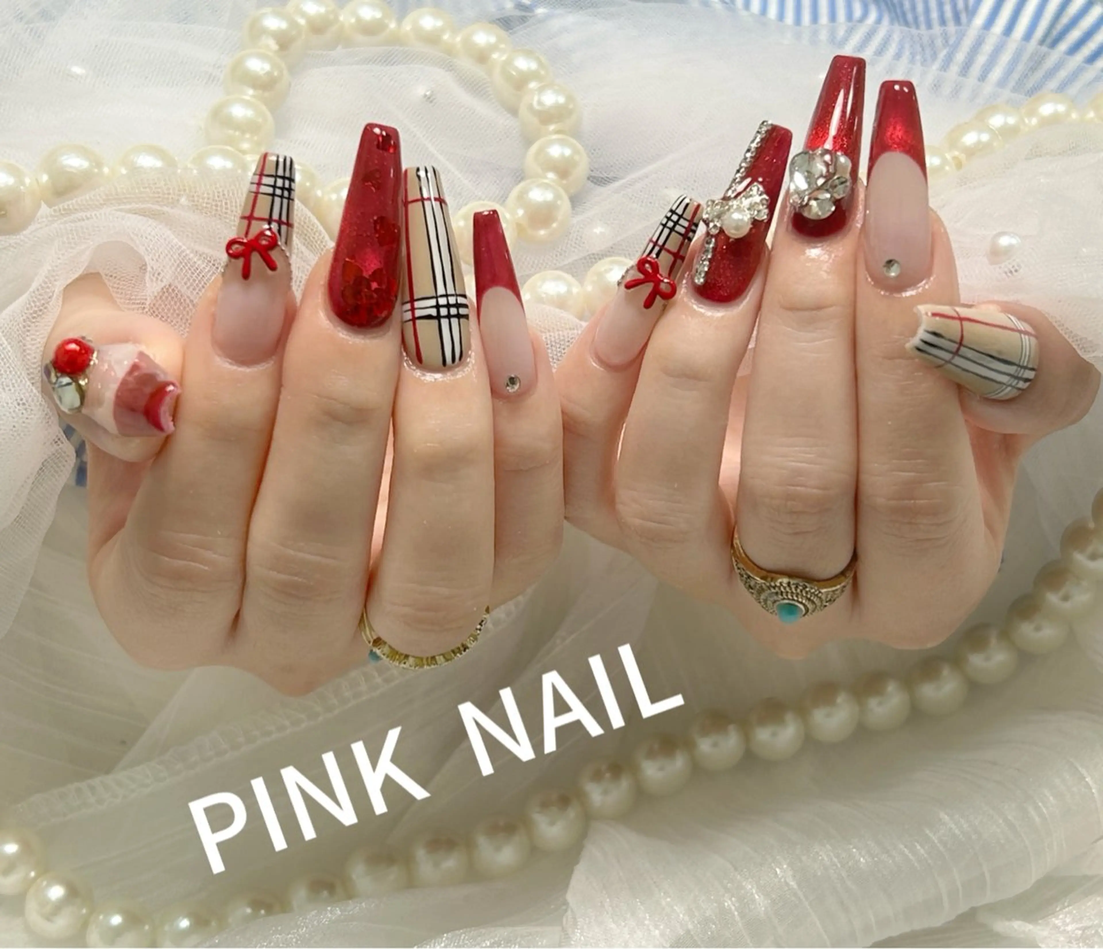 ネイル ハンドネイル pink nailのその他イメージ