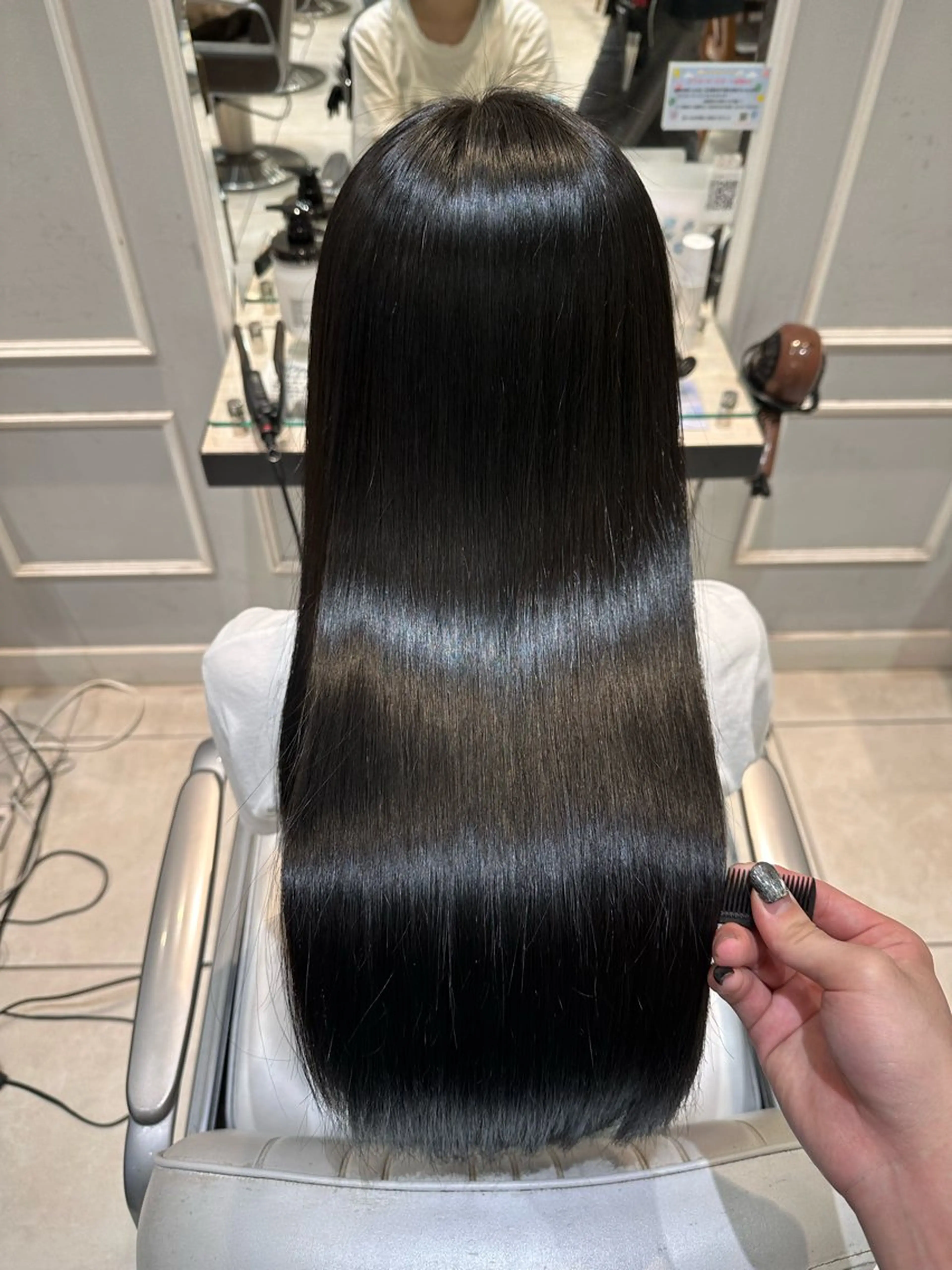 【平日限定】 💫美髪縮毛矯正💫➕🖤ハホニコ・ラメラメトリートメント🖤の写真