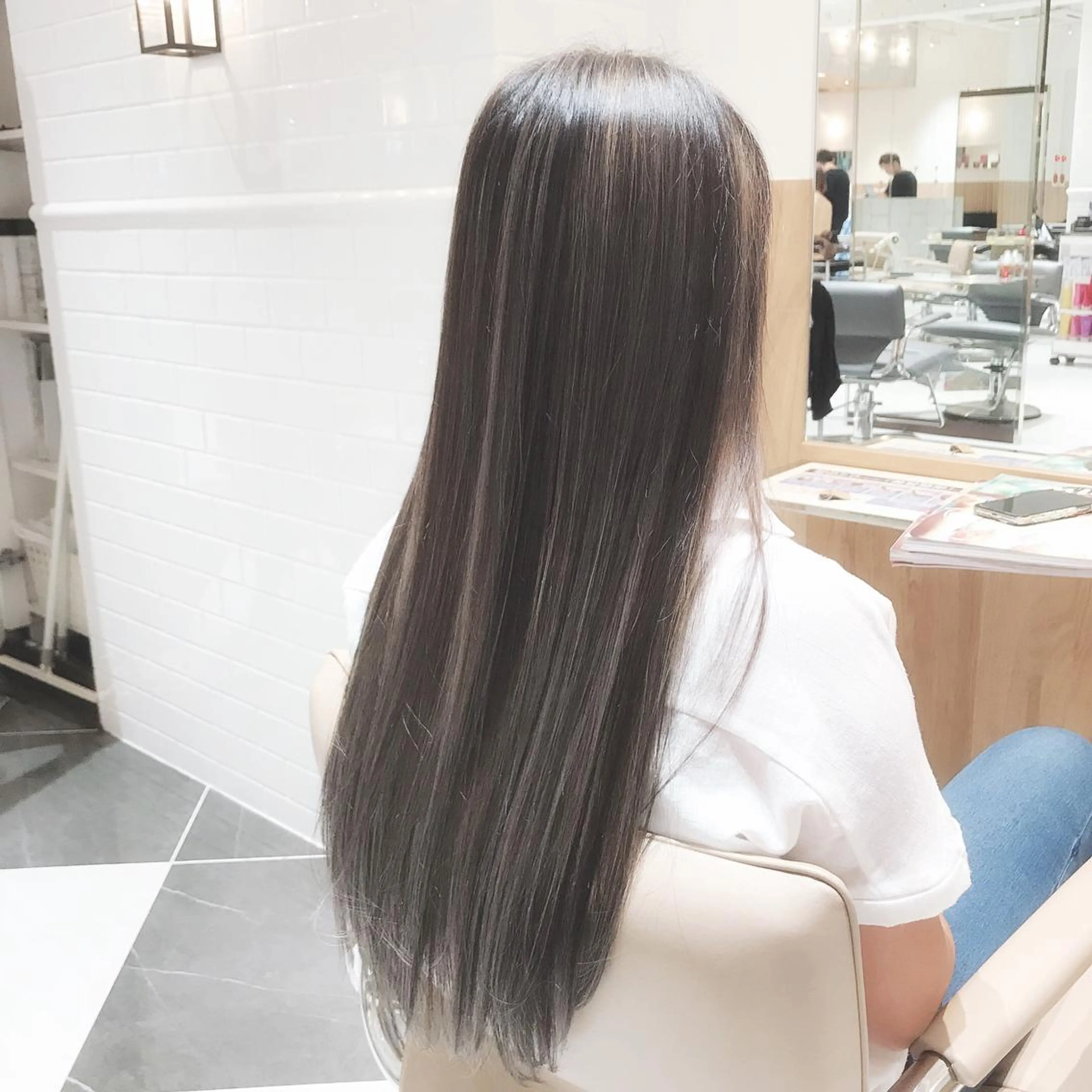 ロング カラー ハイライトカラー ハイライト ボブ/ハイトーン 福生Radix 下田のヘアスタイル