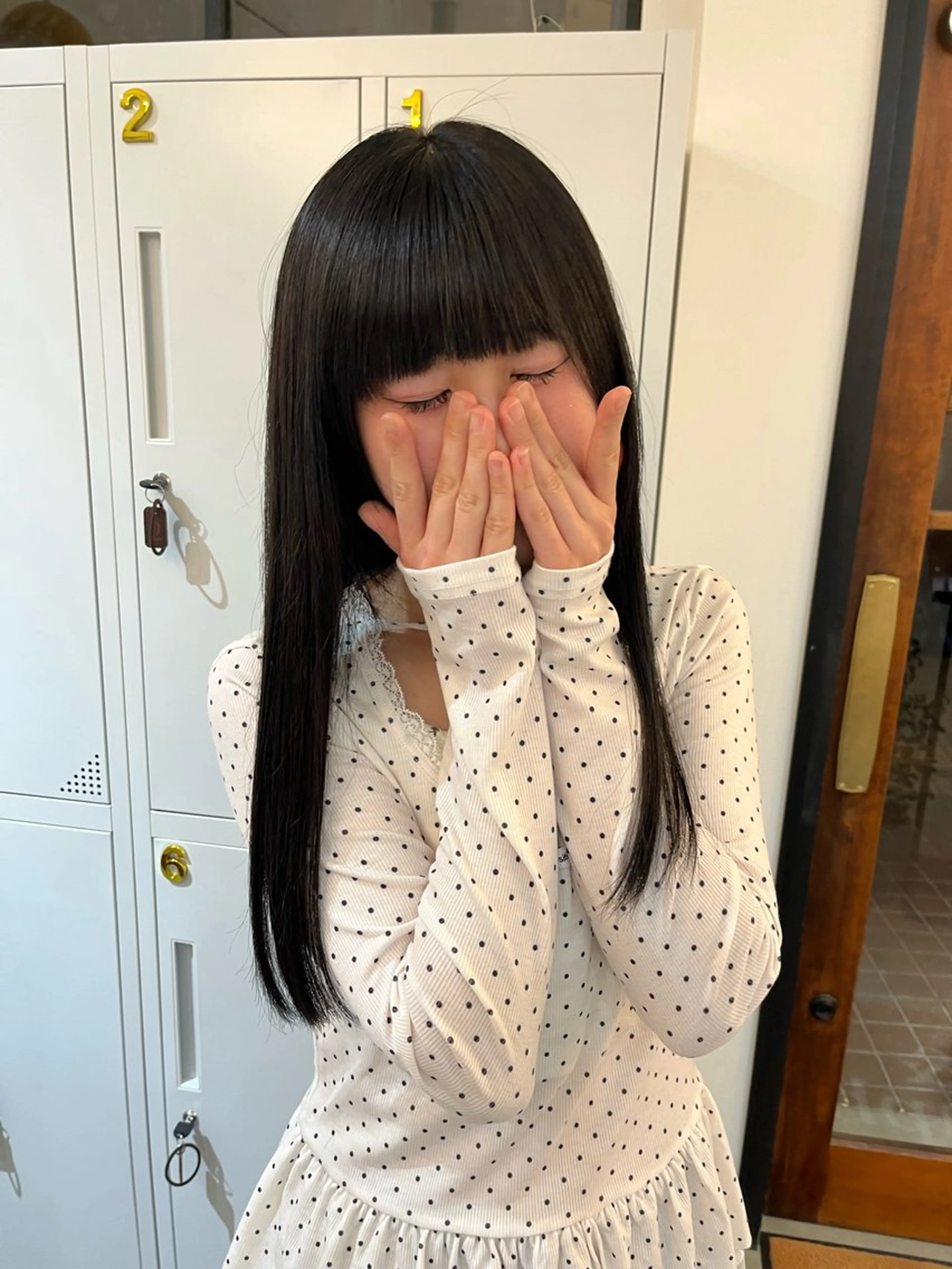 ロング 原口 桃歌のヘアスタイル