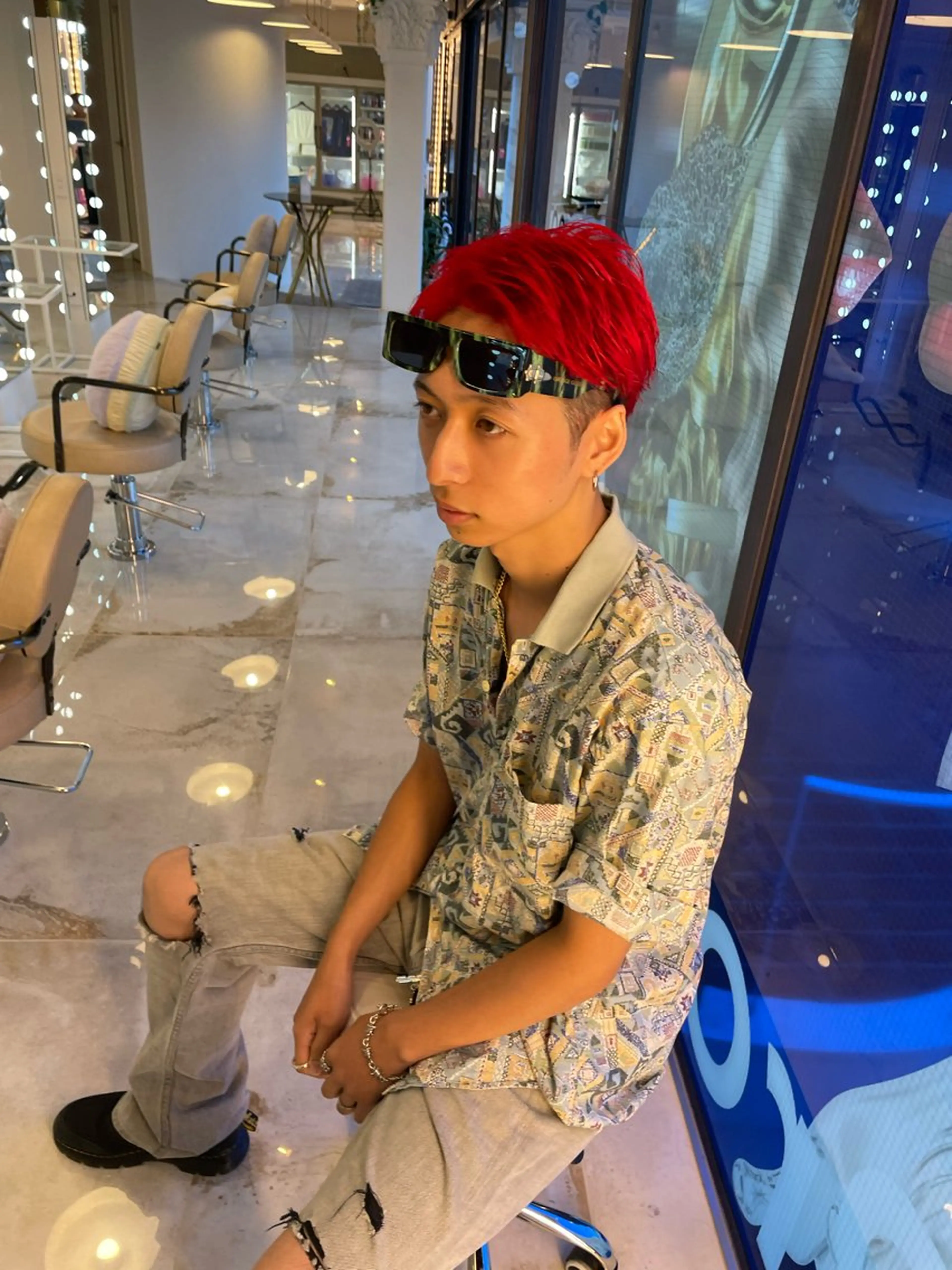 ショート カラー KOGA／ パーマモデル募集のヘアスタイル