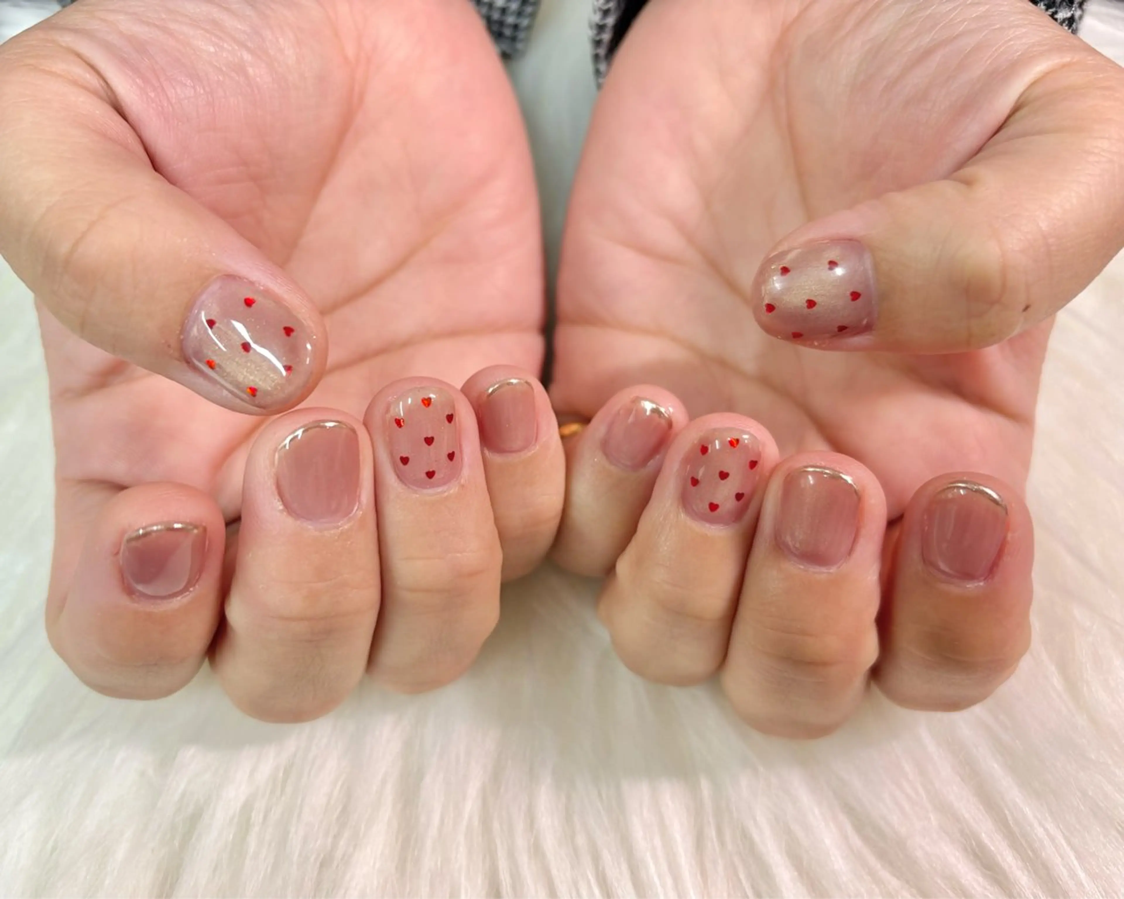 ネイル マグネットネイル ショートネイル シンプルネイル Sakura Hのネイルデザイン