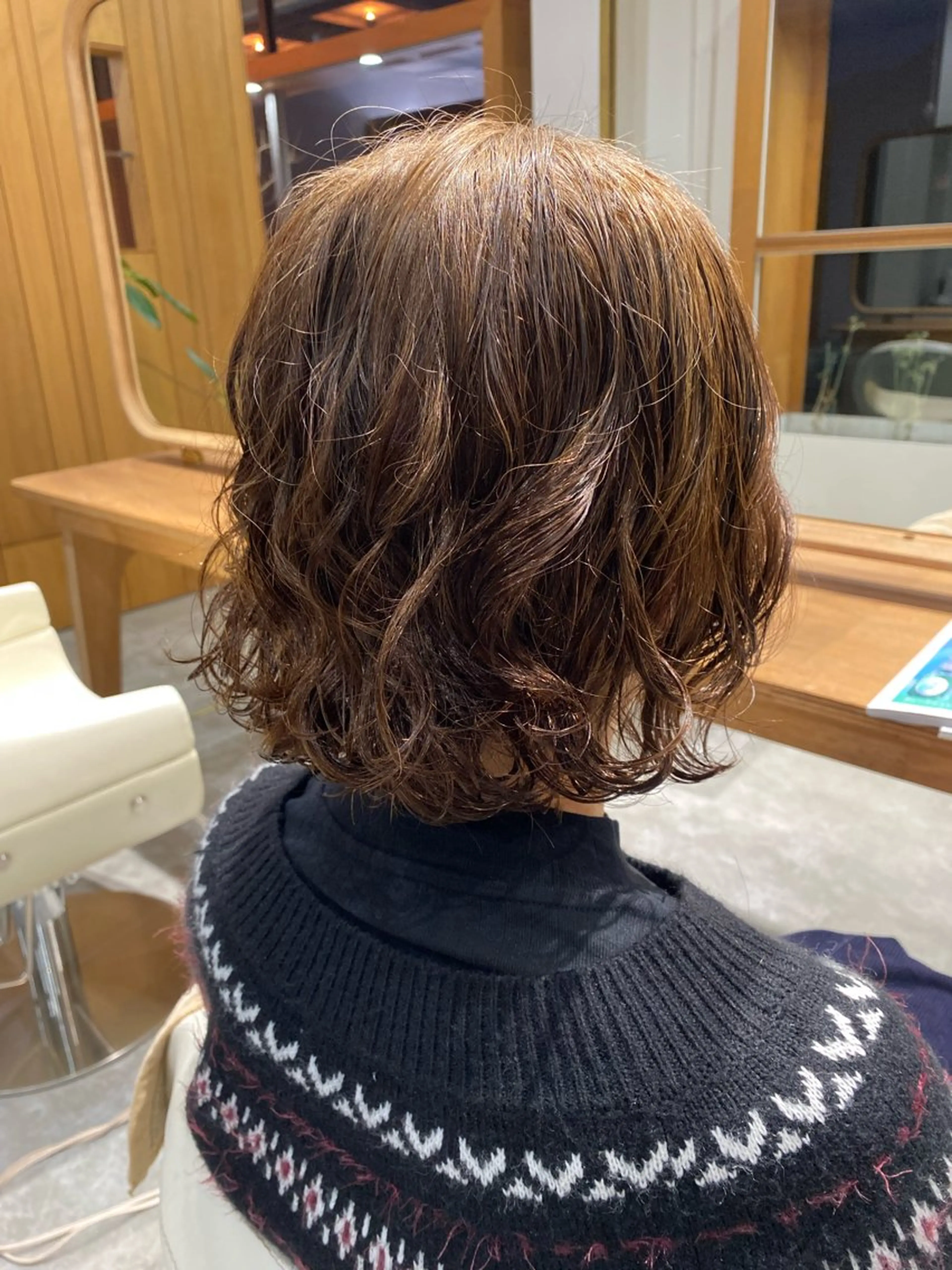 【コテ巻き風、韓国風パーマ】カット＋デジタルパーマ(シャンプー、ブロー込み)通常料金より30%offの写真