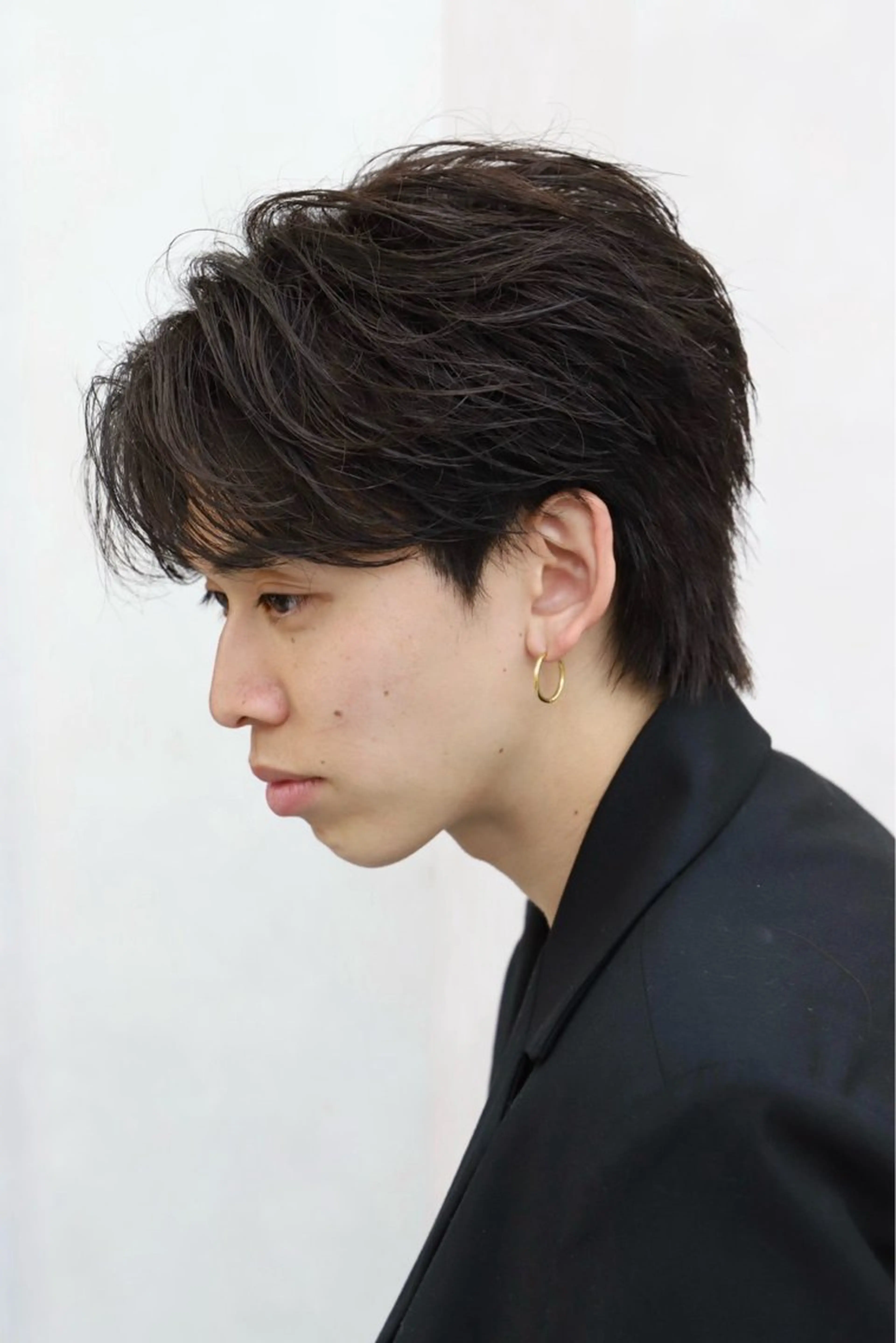 【スタイリスト担当】メンズカット+曲がる縮毛矯正〔渋谷/フェザーパーマ/フェザーショート/メンズパーマ〕の写真