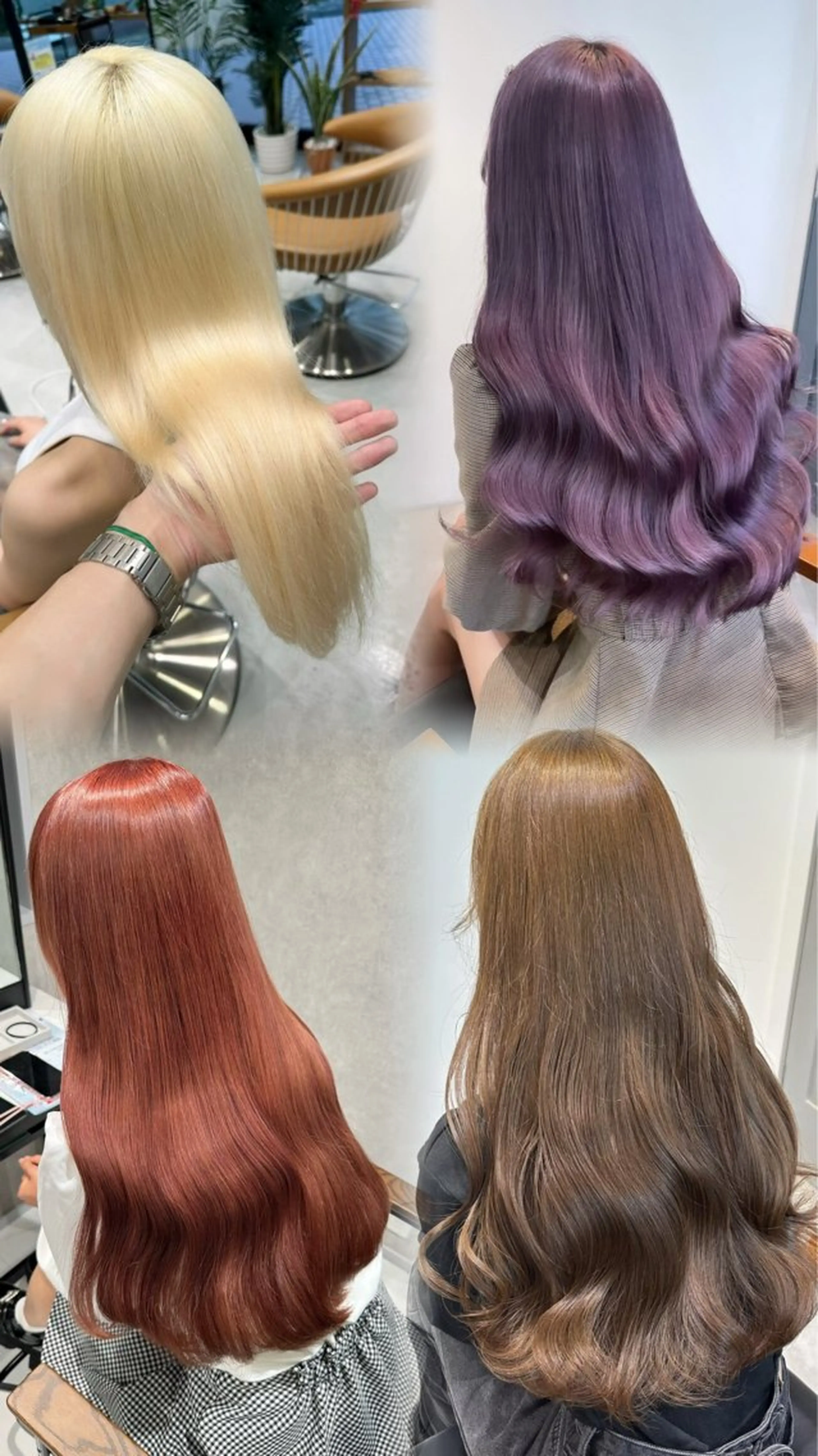 ロング カラー ブリーチ ハルカ🌷顔周り /レイヤーカットのヘアスタイル