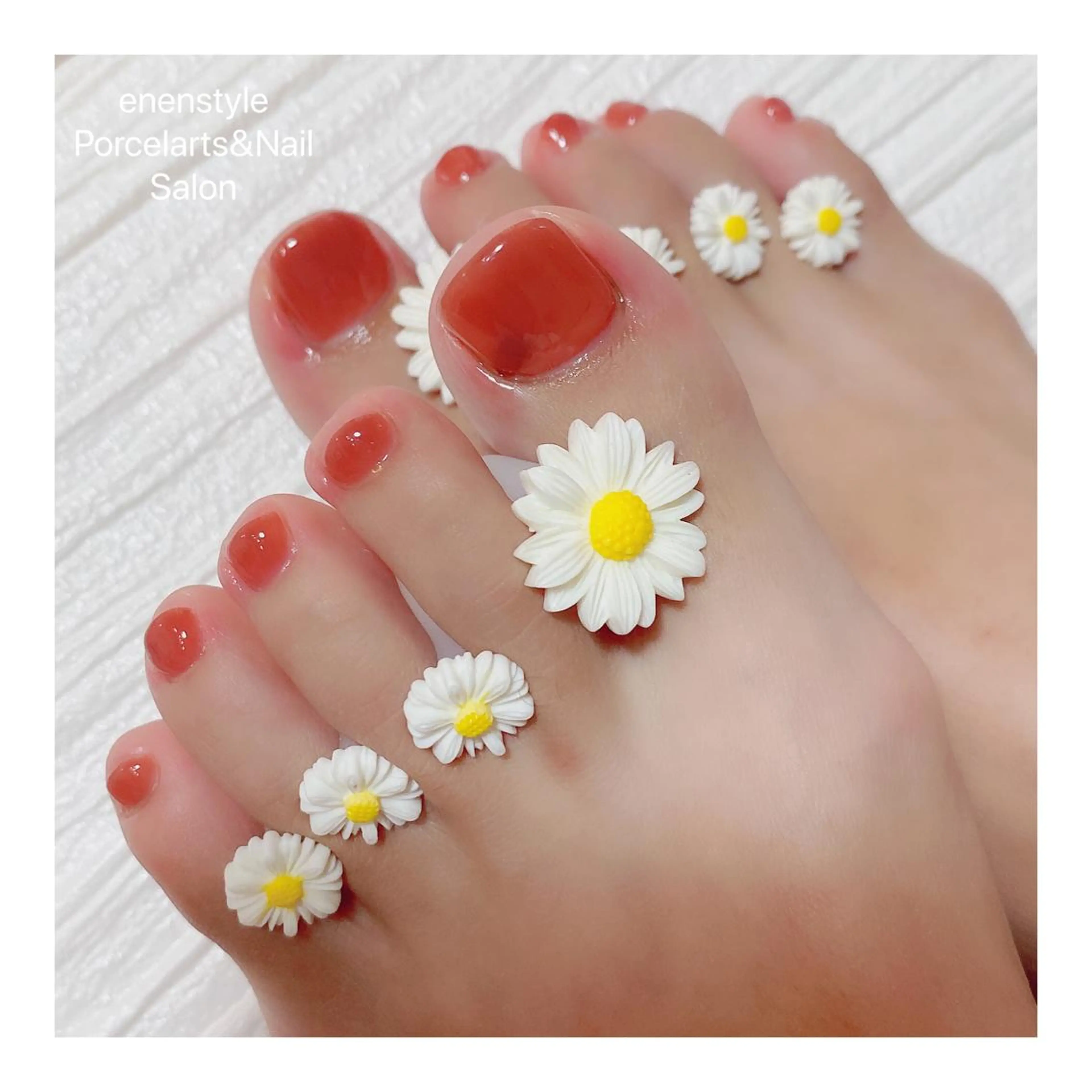 ショート ネイル ハンドネイル フットネイル 👑enen style👑のネイルデザイン