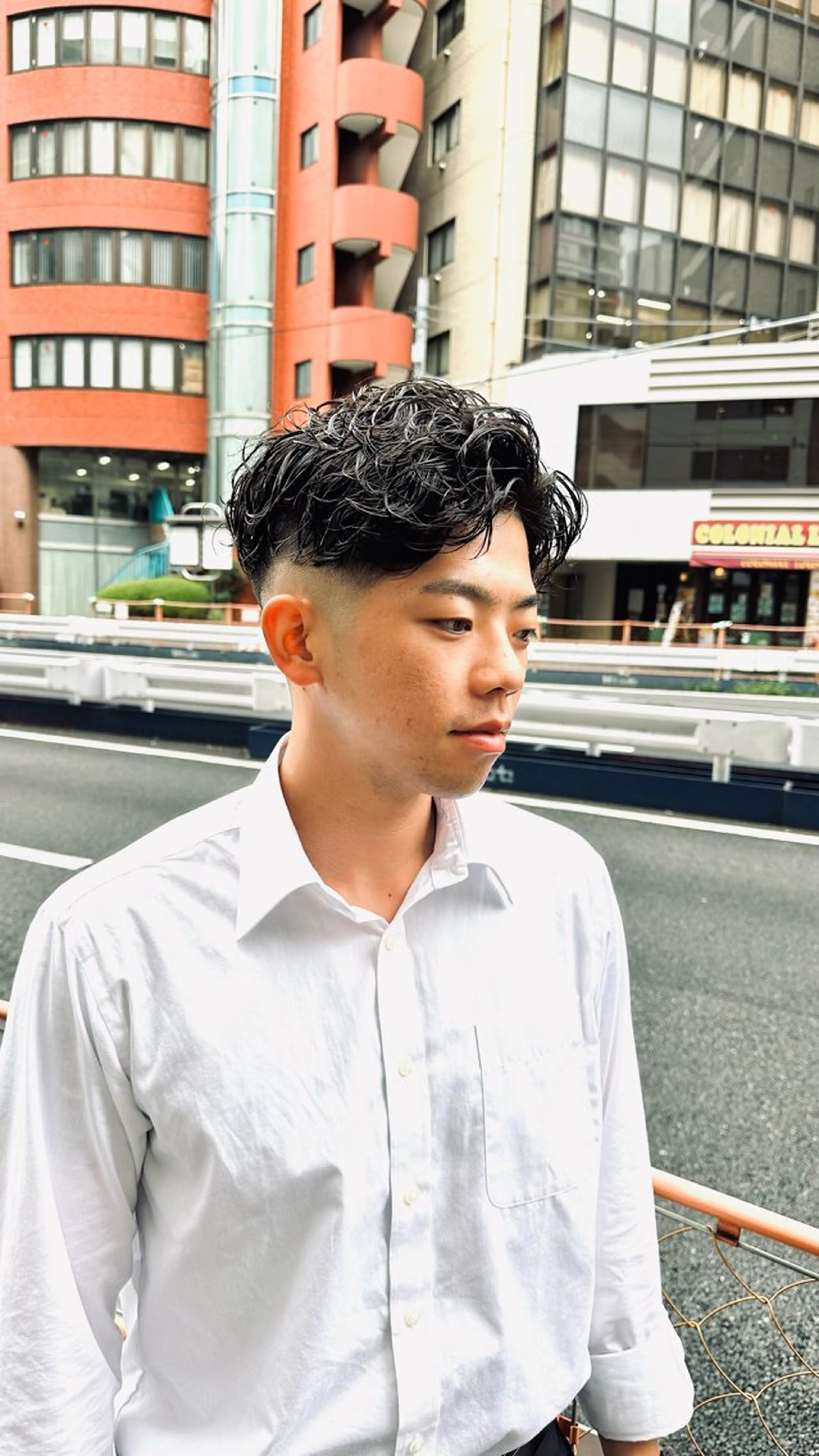 ショート パーマ メンズ フェードカット メンズパーマ スキンフェード スパイラルパーマ カット パーマ トリートメント 💈メンズパーマ💈 ナカザワ　　リョウのヘアスタイル