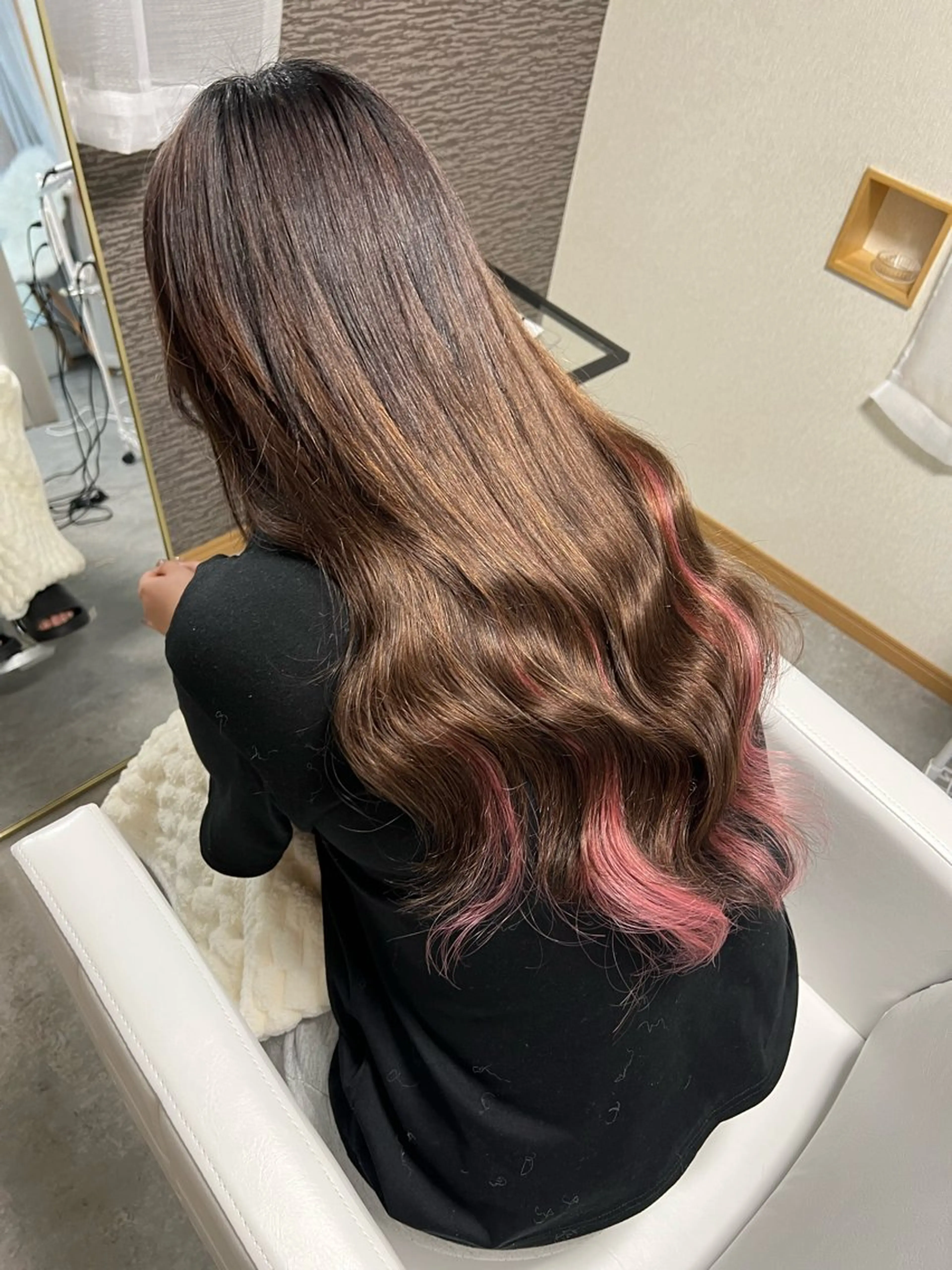 ロング エクステ・セット 専門店Sleekのヘアスタイル