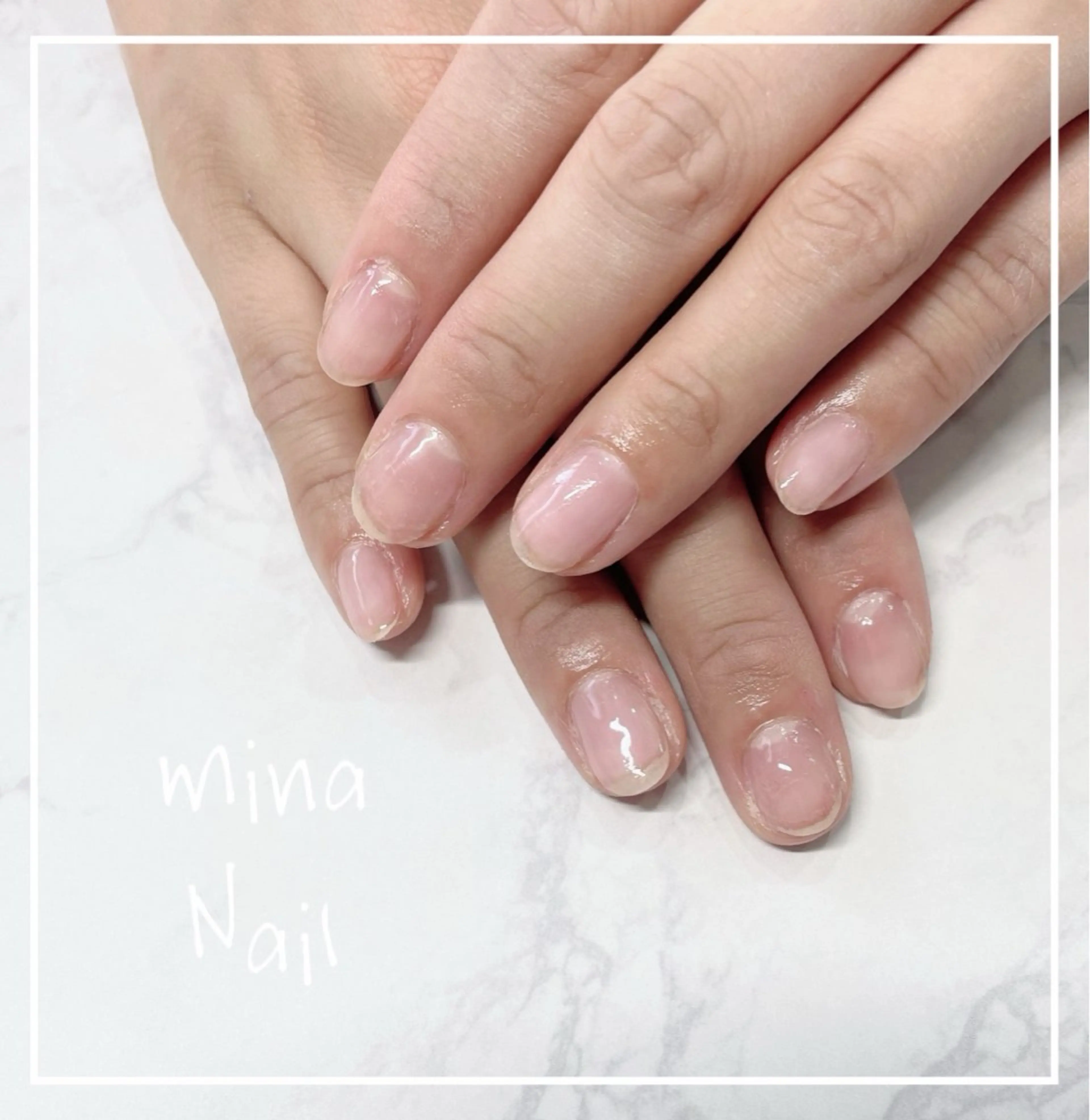 ネイル クリアネイル ジェルネイル mina Nailのネイルデザイン