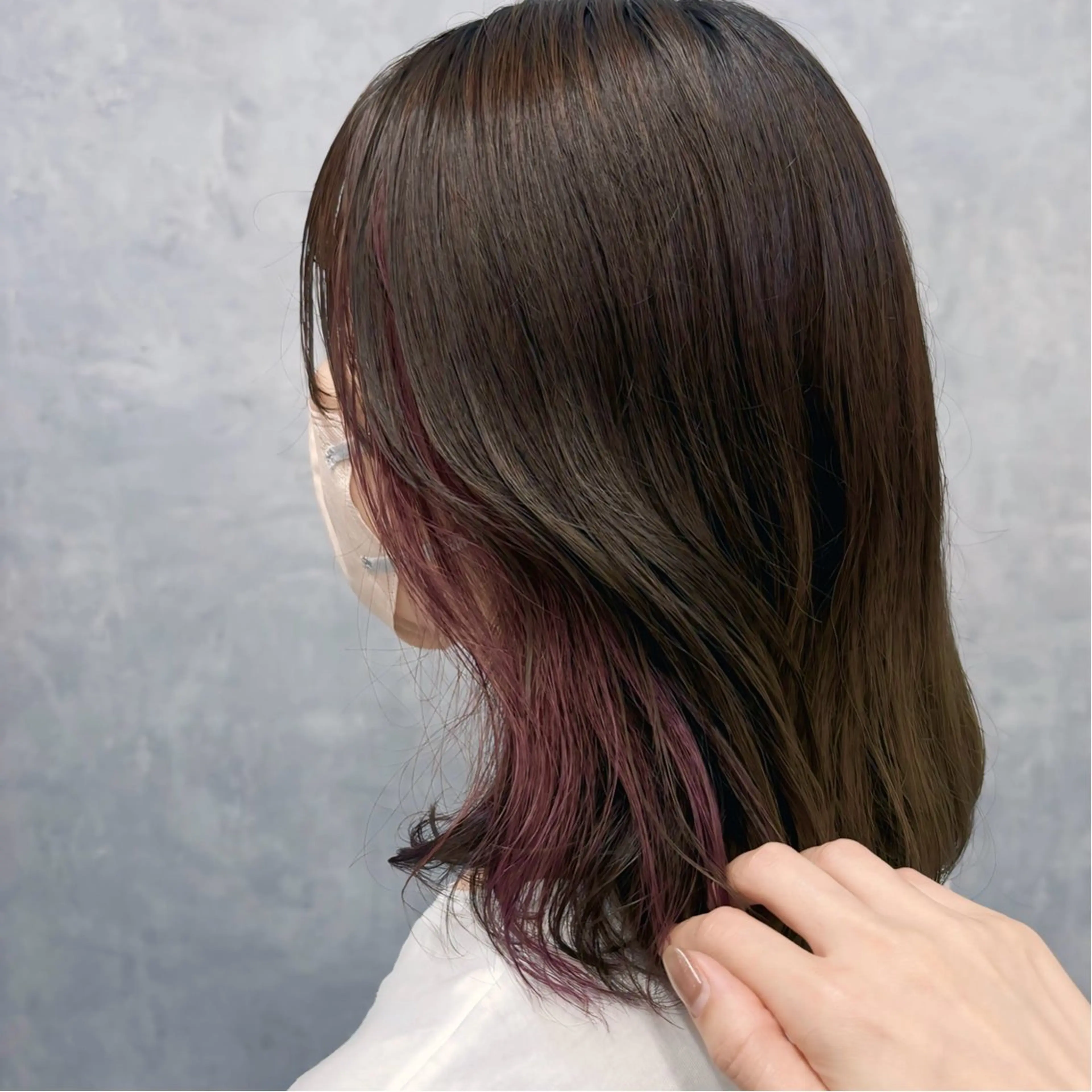 ミディアム カラー ヘアカラー NUMBER_ ユイナのヘアスタイル