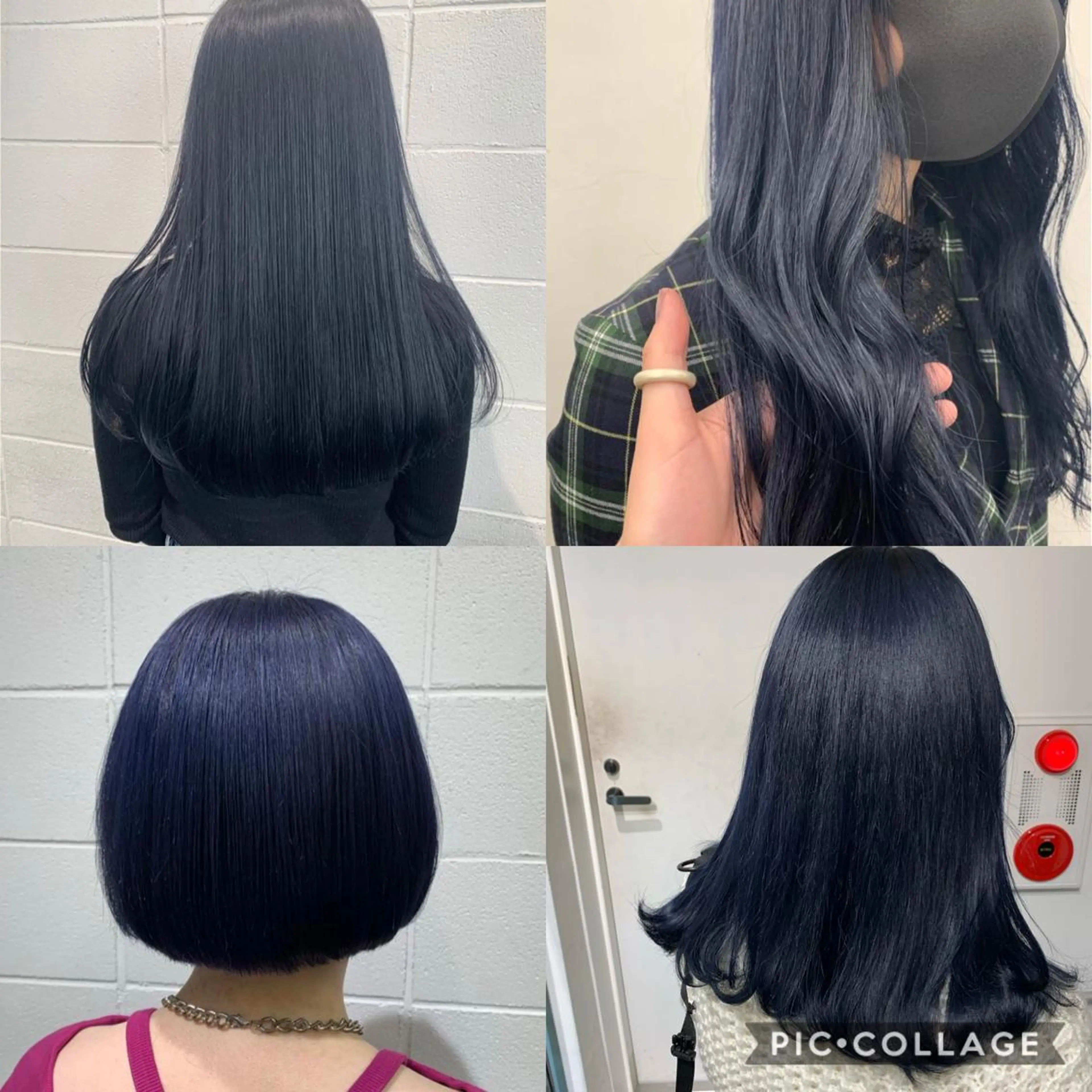 セミロング カラー ブルーカラー レイヤーカット/艶髪 ✨💭KIRARIのヘアスタイル