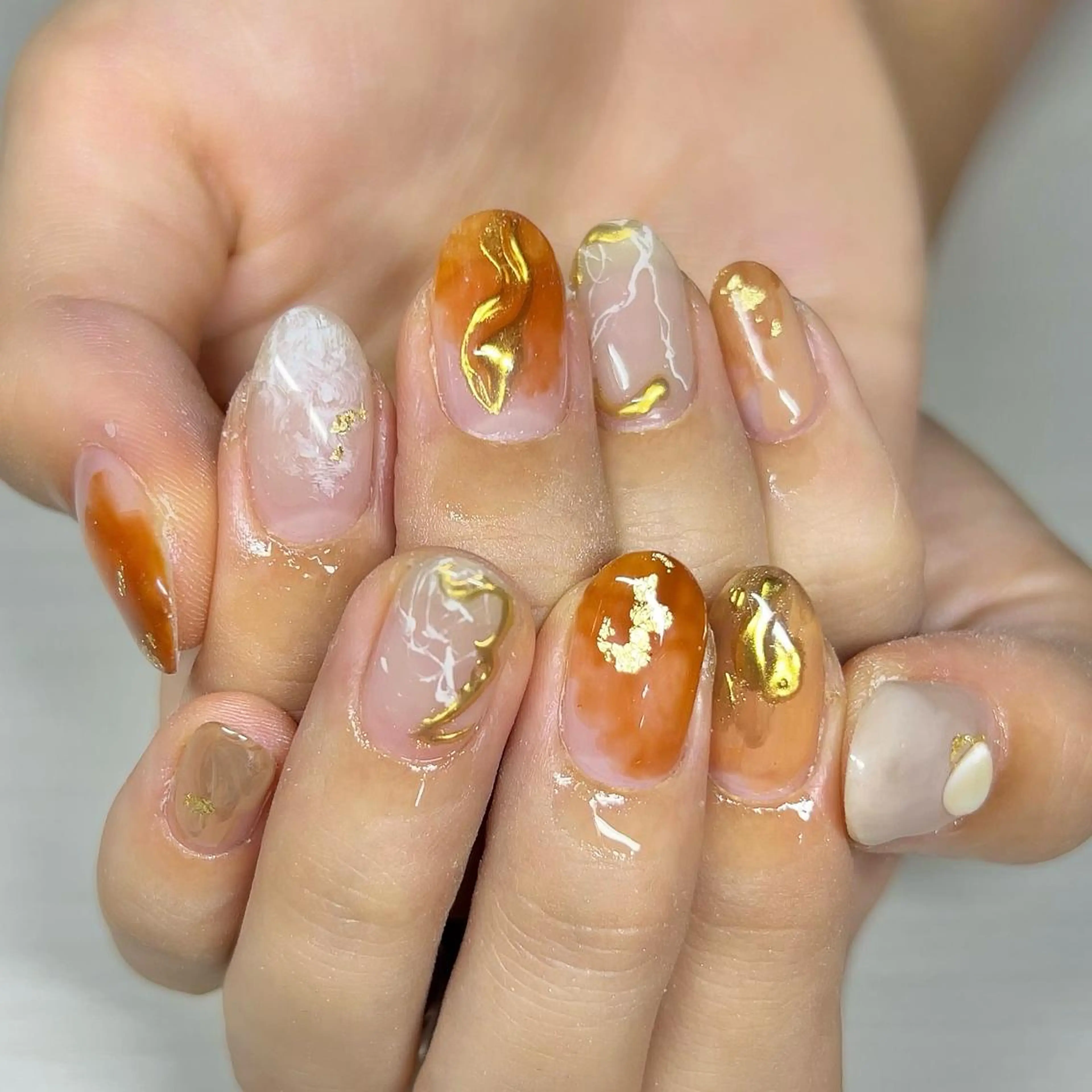 ネイル ニュアンスネイル ハンドネイル 【Yappy🌈】 💖P-tanaのネイルデザイン