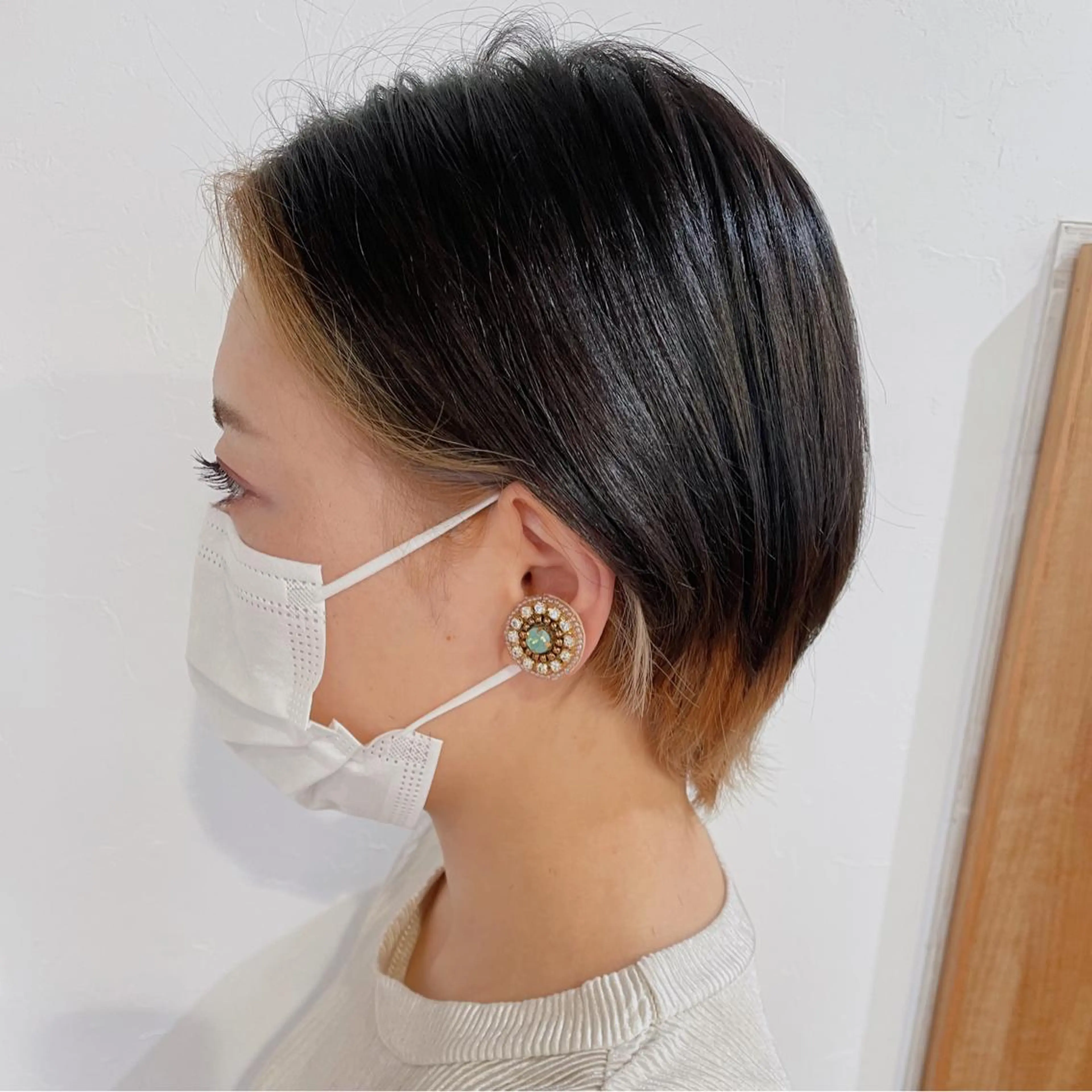 ショート カラー ヘアアレンジ インナーカラー なつき/艶ピンク/ girly hairのヘアスタイル