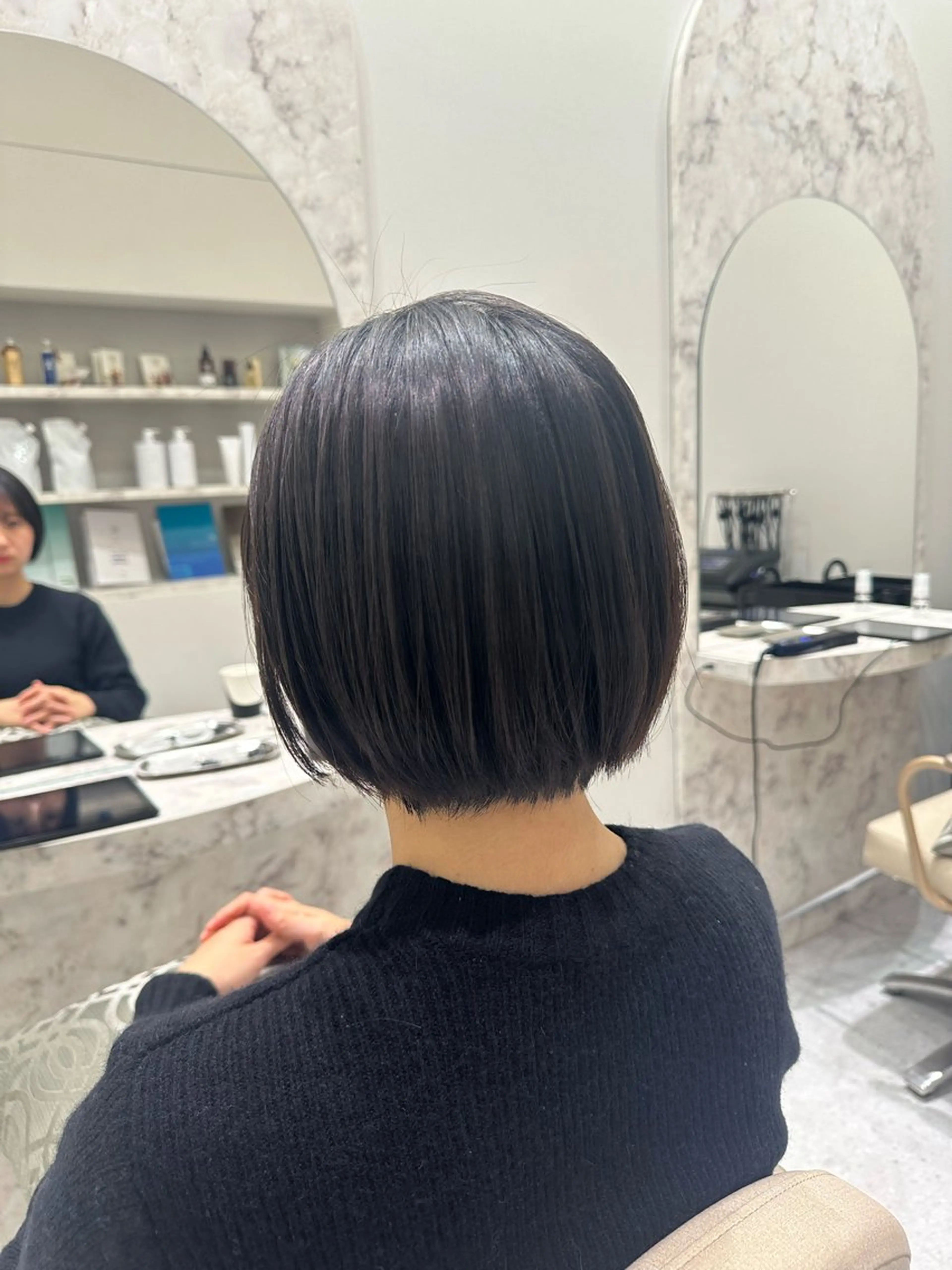 ショート カット トリートメント ヘッドスパ 韓国レイヤー✨ yasuko銀座のヘアスタイル