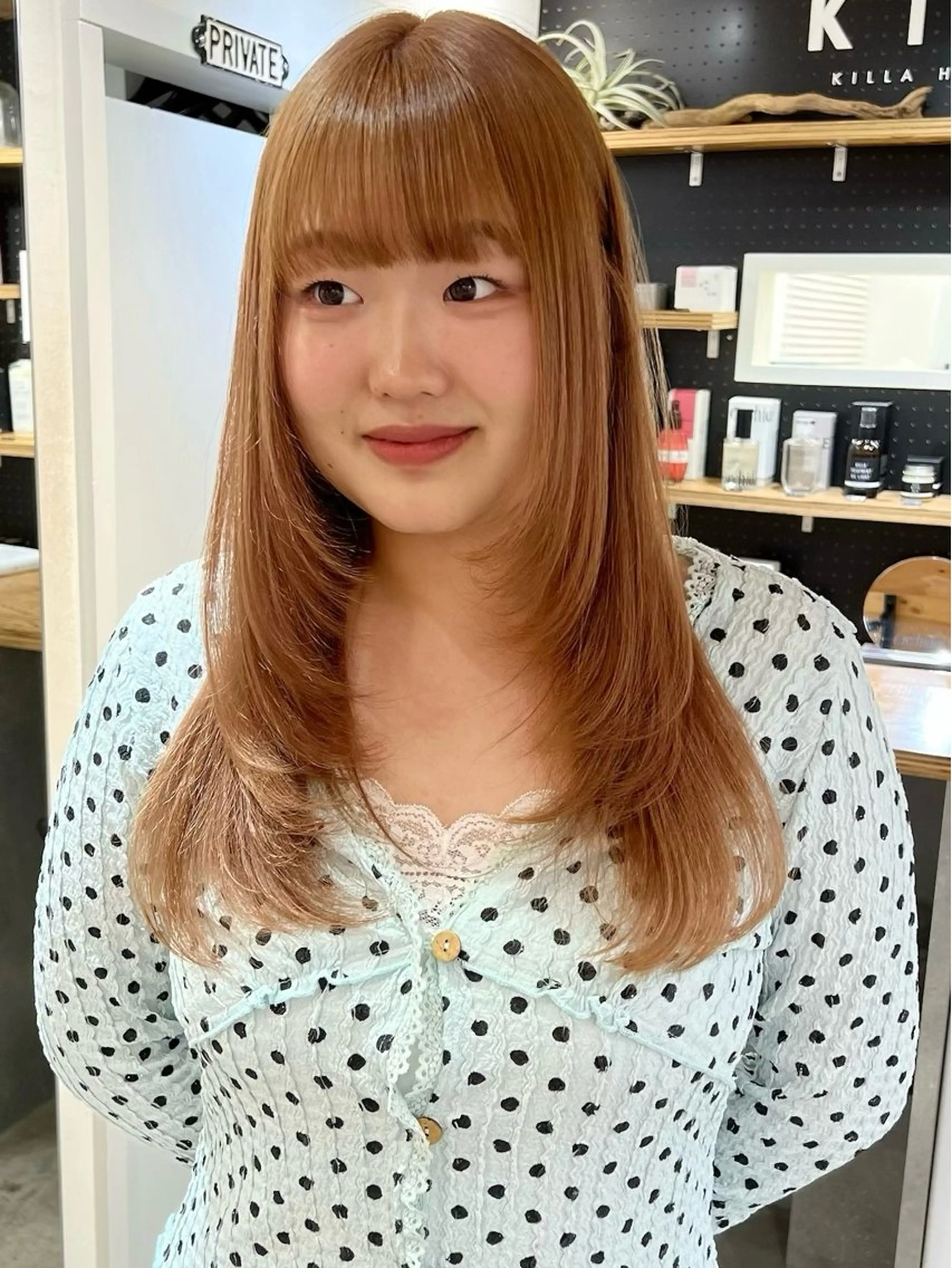 ロング ヘアカラー 暖色カラー/レイヤー カット☁️MEI☁️のヘアスタイル