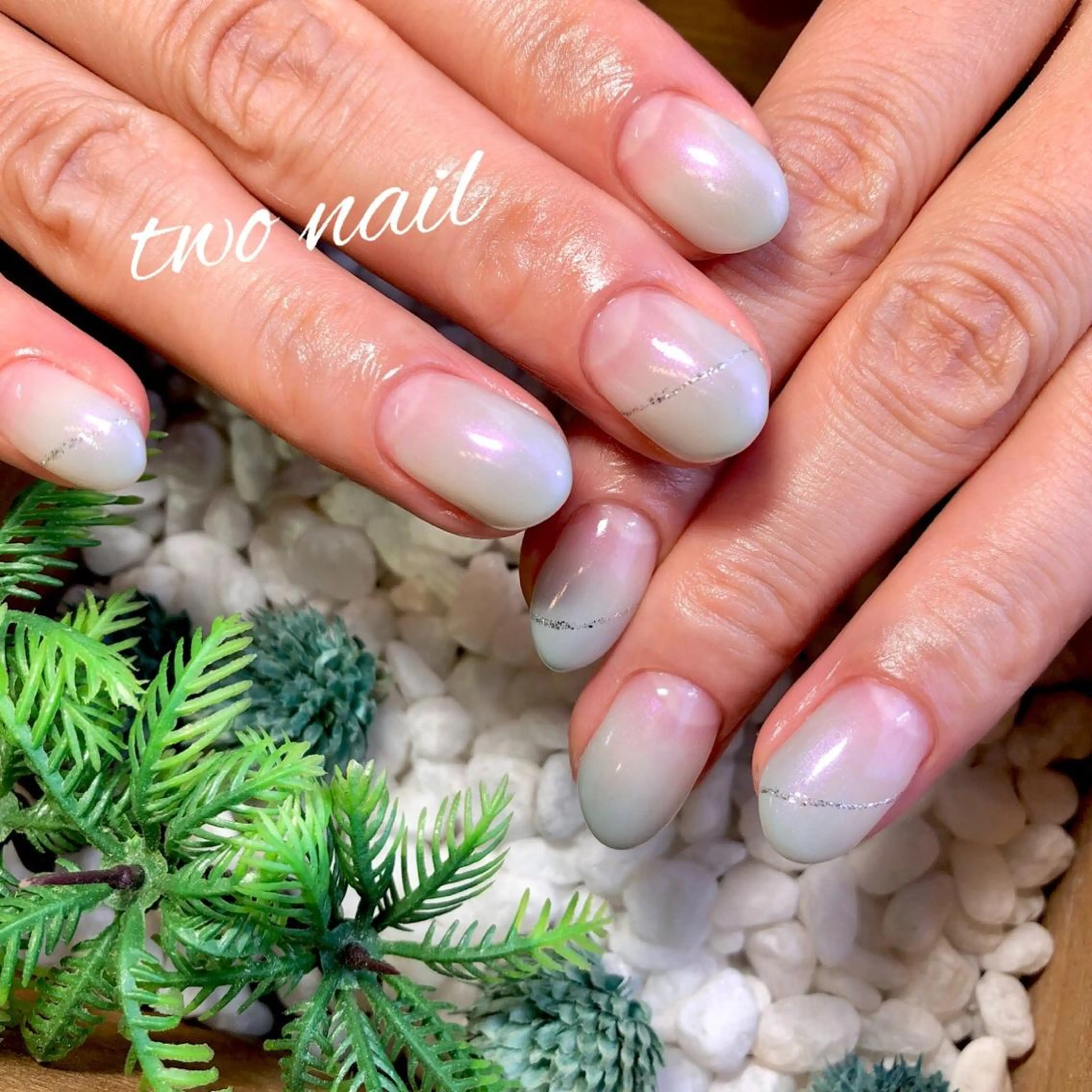 ネイル フットネイル グラデーション ハート オフィスネイル ハンドネイル two nailのネイルデザイン