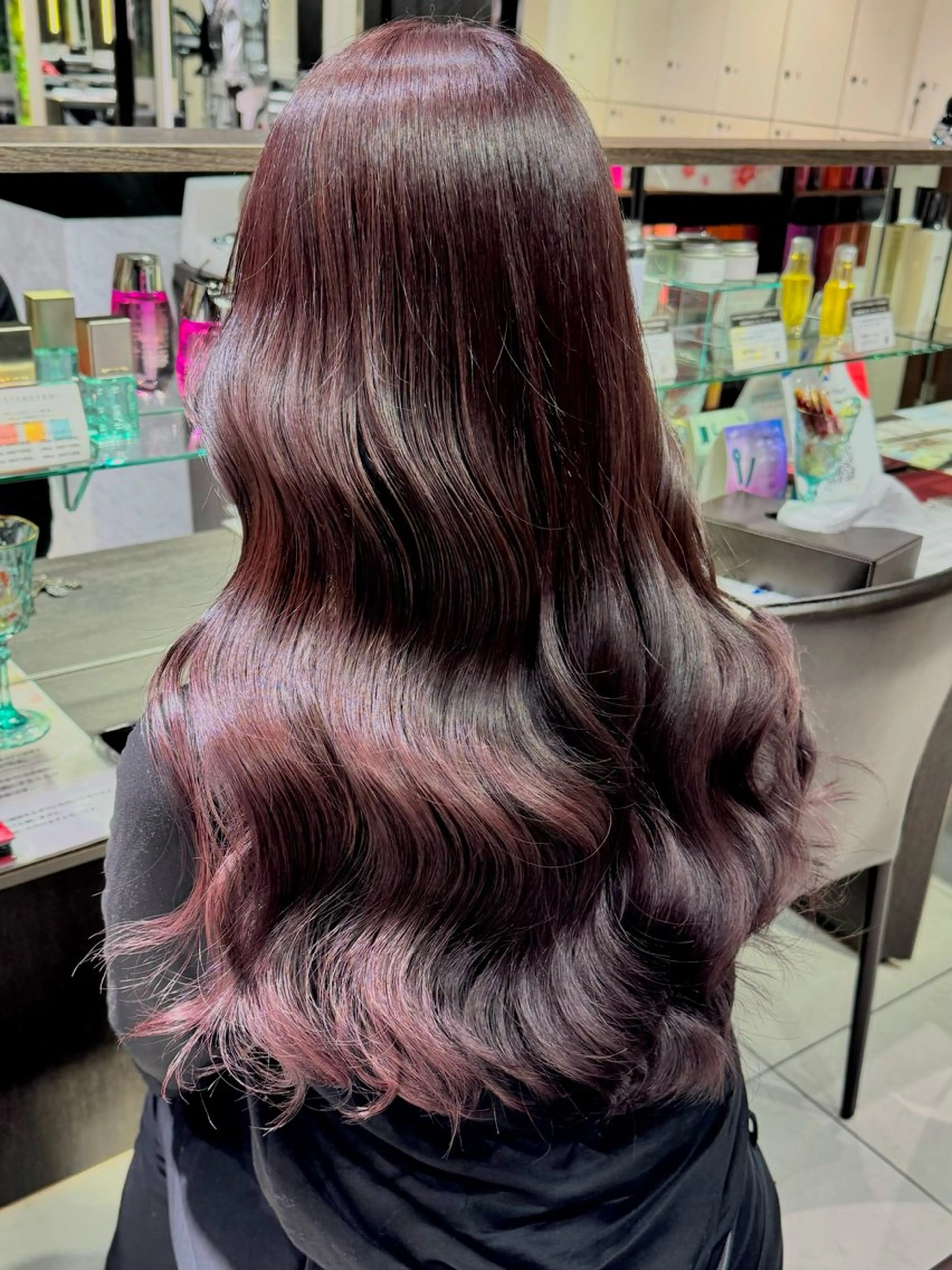 セミロング カラー ブリーチ ダブルカラー ブリーチなしカラー momo🍑/顔周り カット指名No.1のヘアスタイル