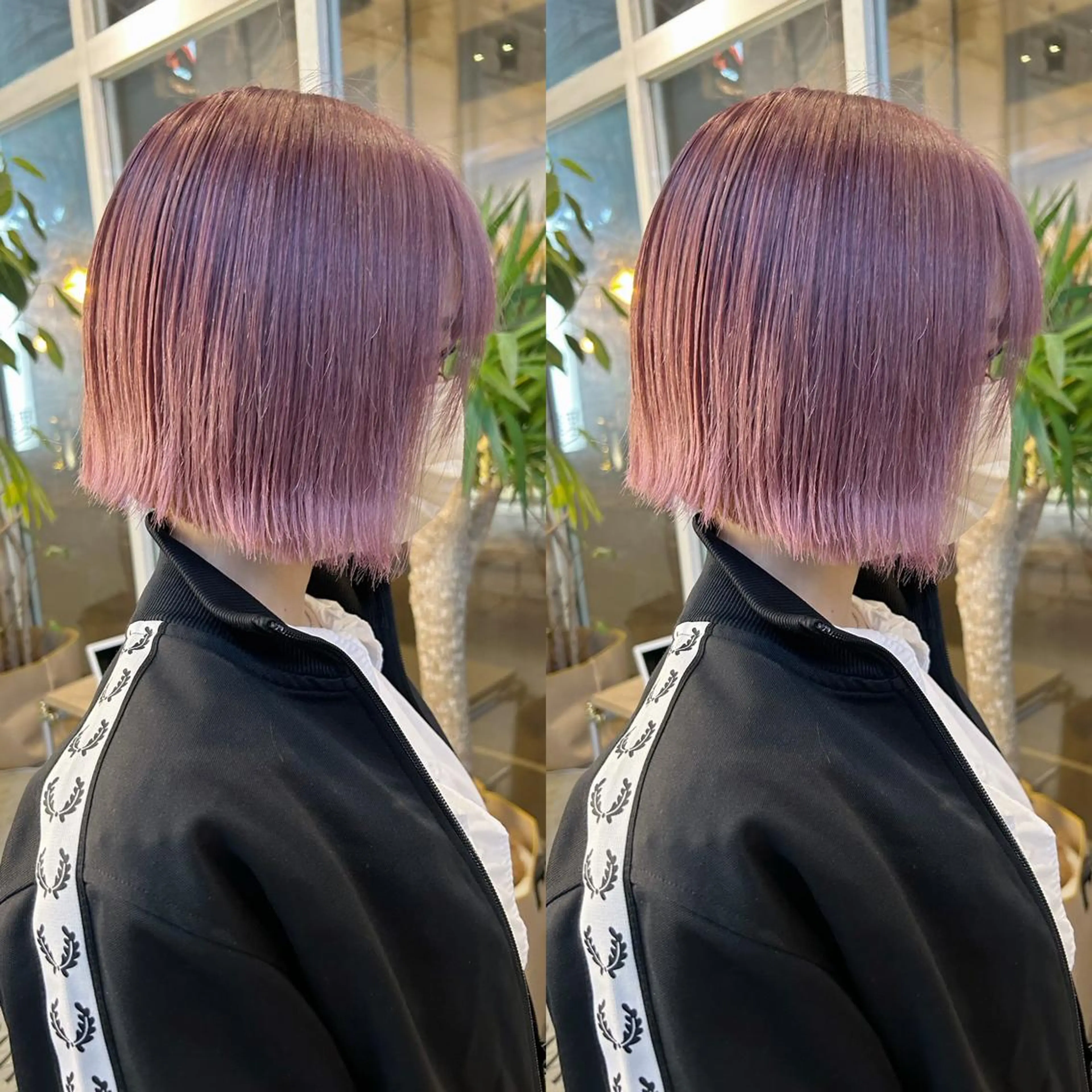 ミディアム カラー ヘアカラー yoriダブルカラー 代表すがわらのヘアスタイル