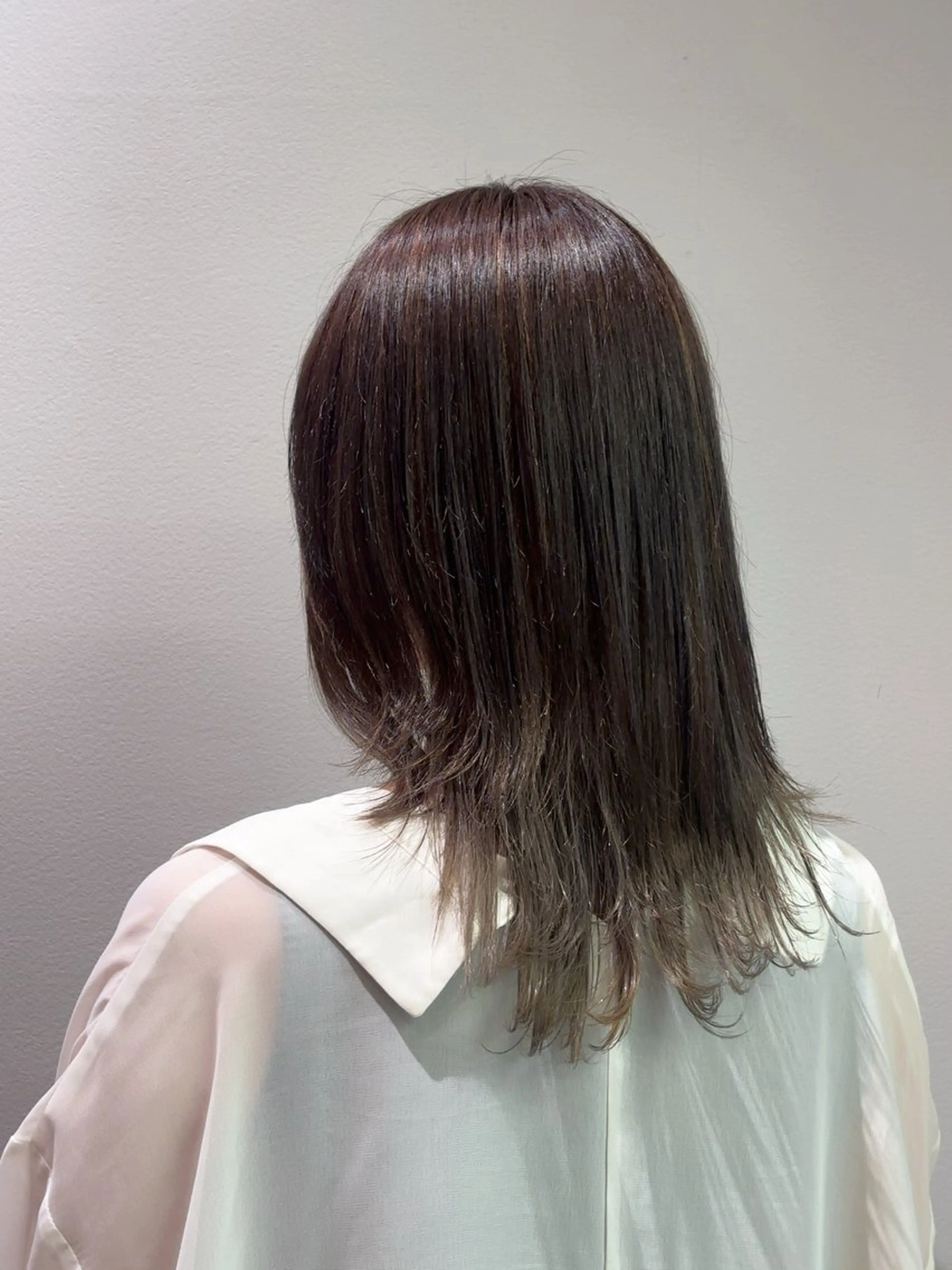 ミディアム カラー ヘアカラー 【soLo】吉田 るい/モデル募集のヘアスタイル