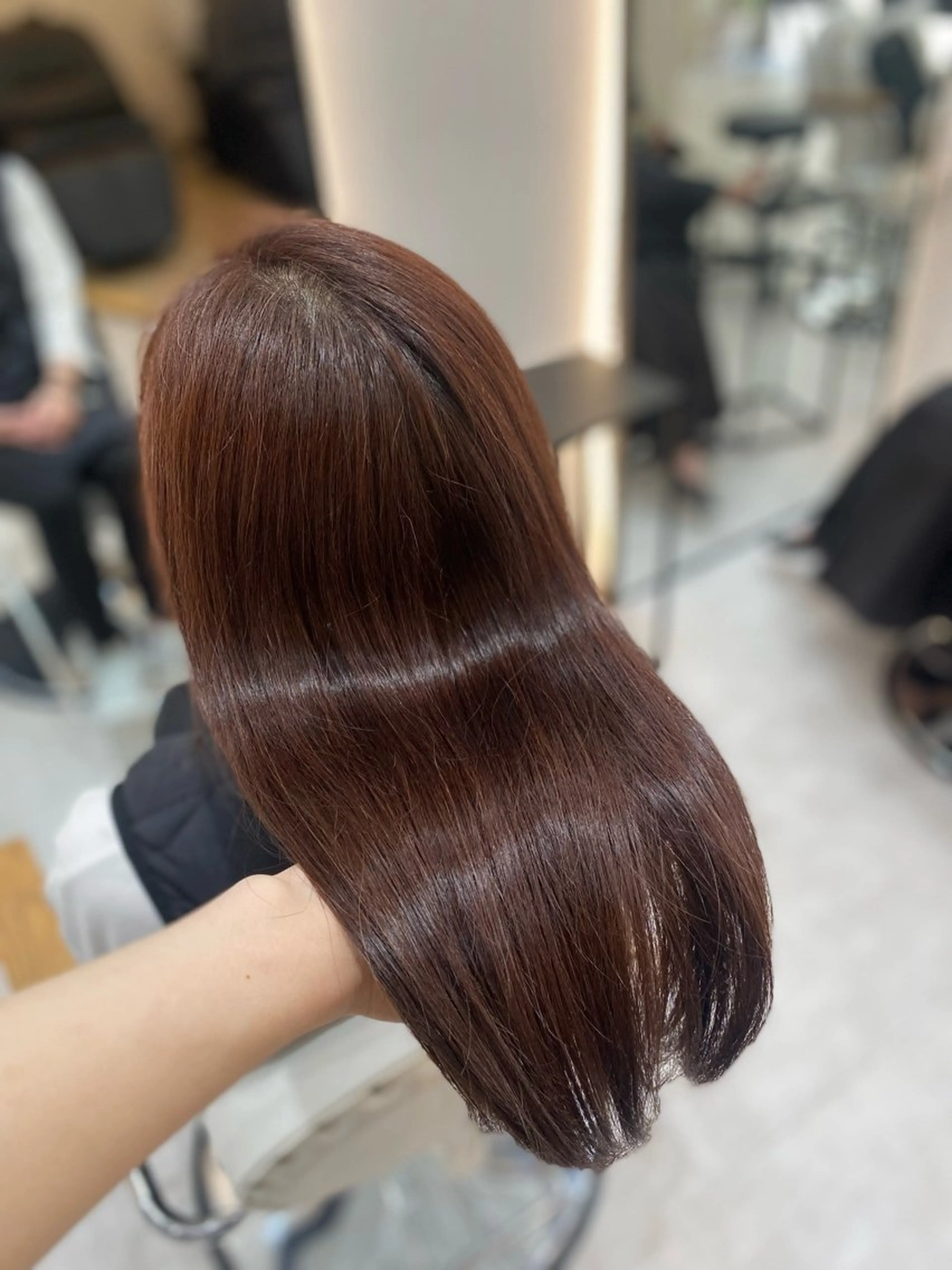 ロング カラー ベージュカラー ピンクカラー ピンクベージュ 艶髪・透明感カラー・ 韓国ヘア・Yuriのヘアスタイル