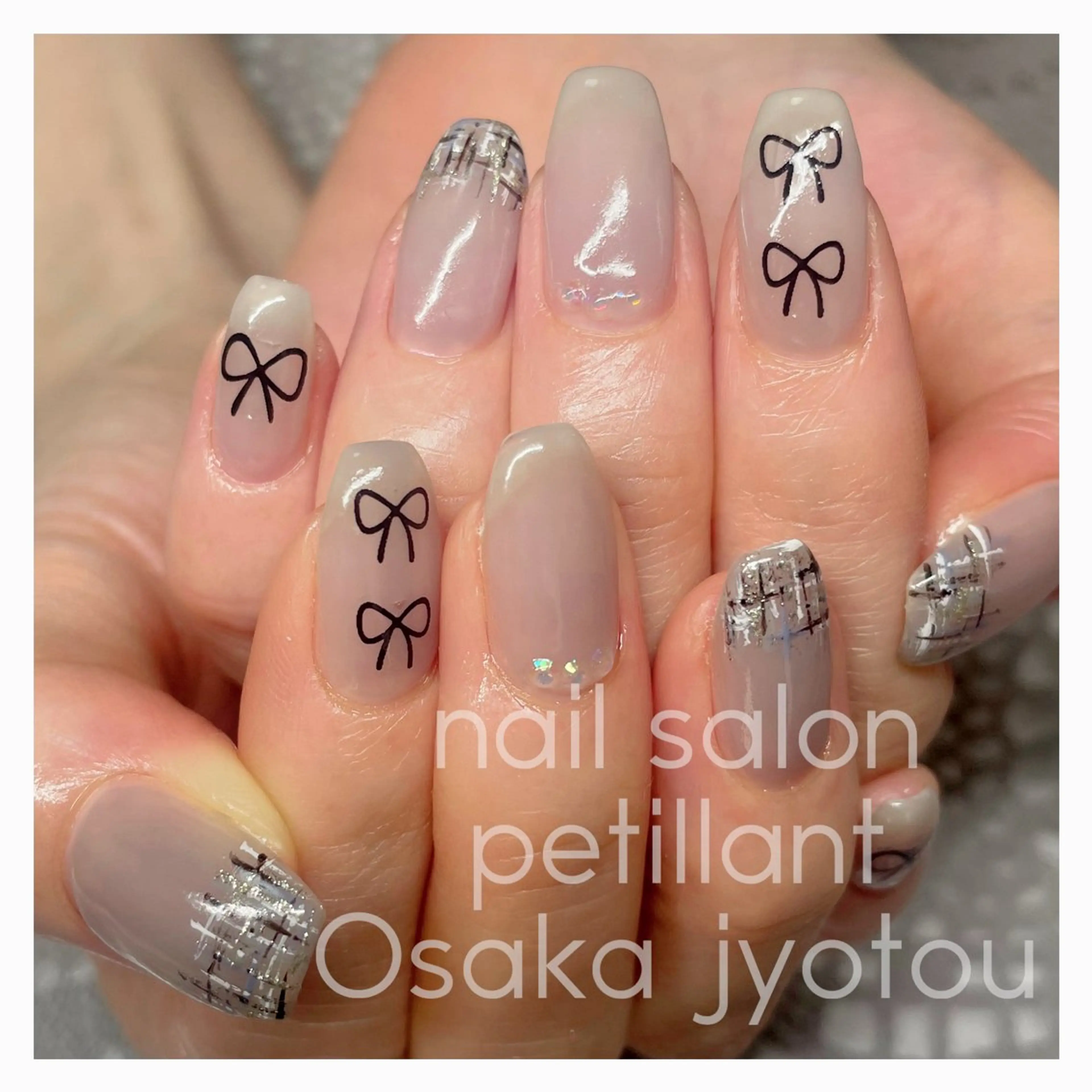 ネイル クリアネイル フレンチネイル nail salon petillantのネイルデザイン
