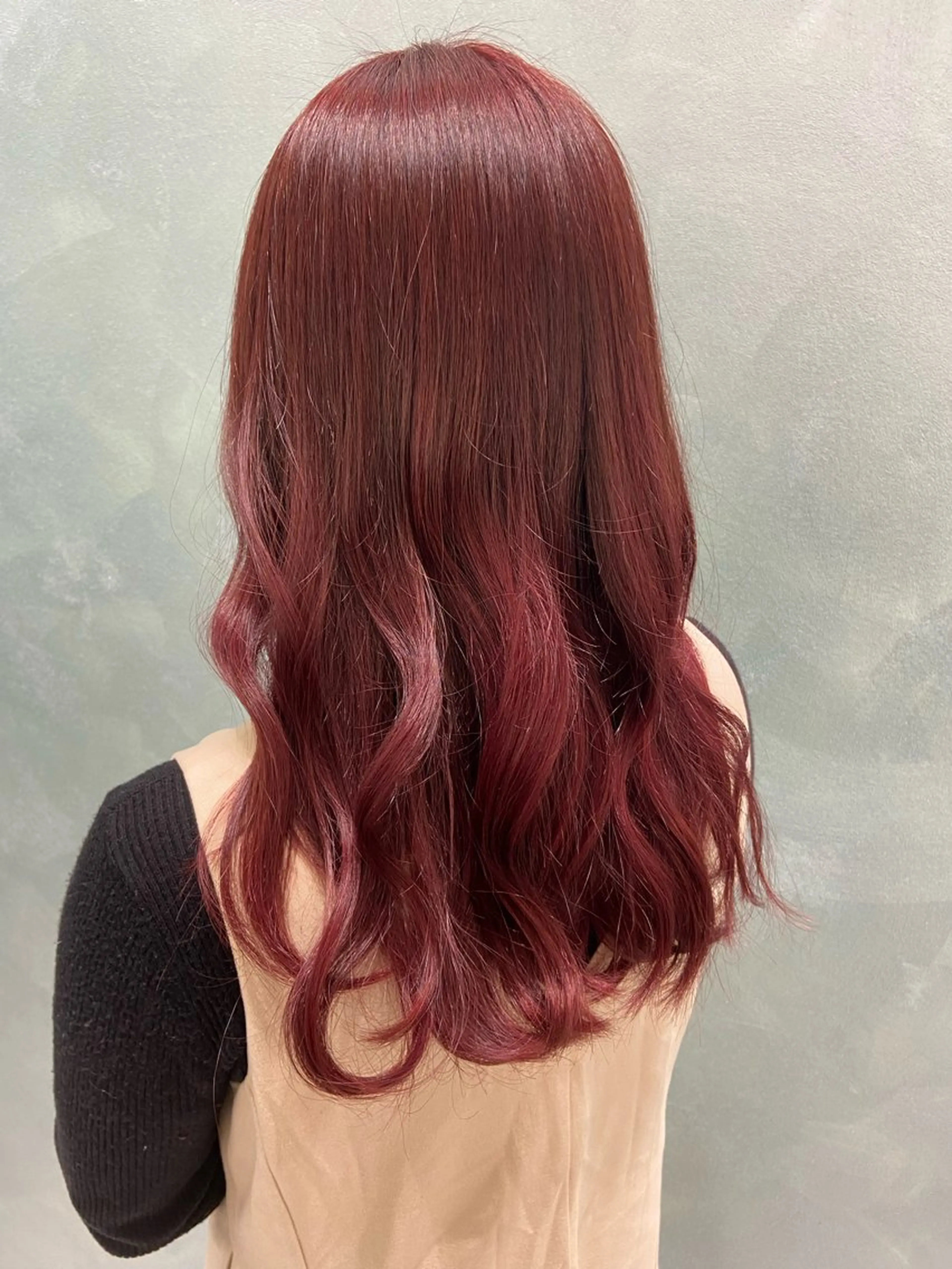 ロング カラー ブリーチ ブリーチなしカラー レッドカラー 【ブリーチモデル 募集】スギタクのヘアスタイル