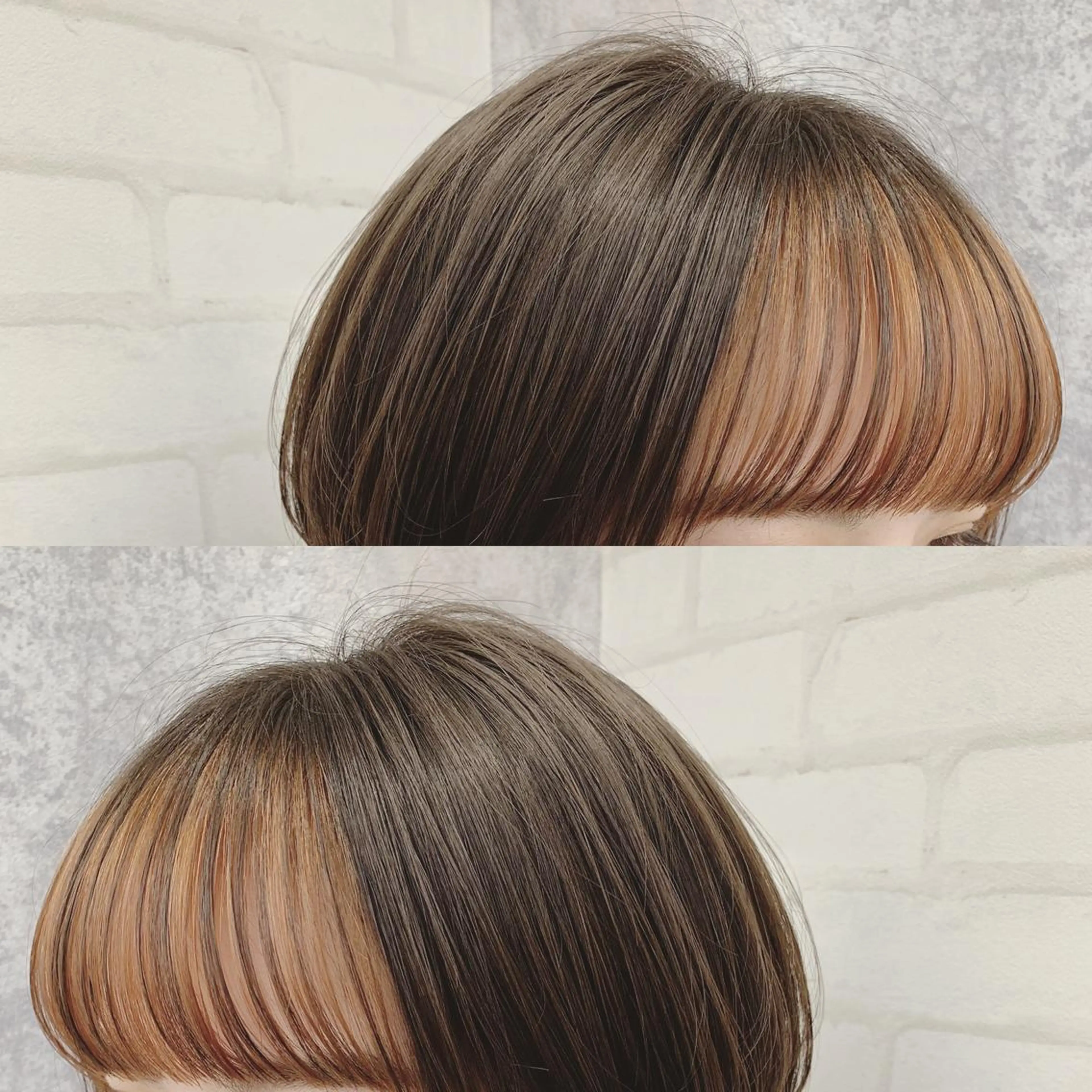 ショート カラー アッシュ バレイヤージュ デザインカラー グラデーションカラー グレージュ カット ヘアカラー トリートメント Zina福岡天神🪞 髪質改善🪞レイヤーのヘアスタイル