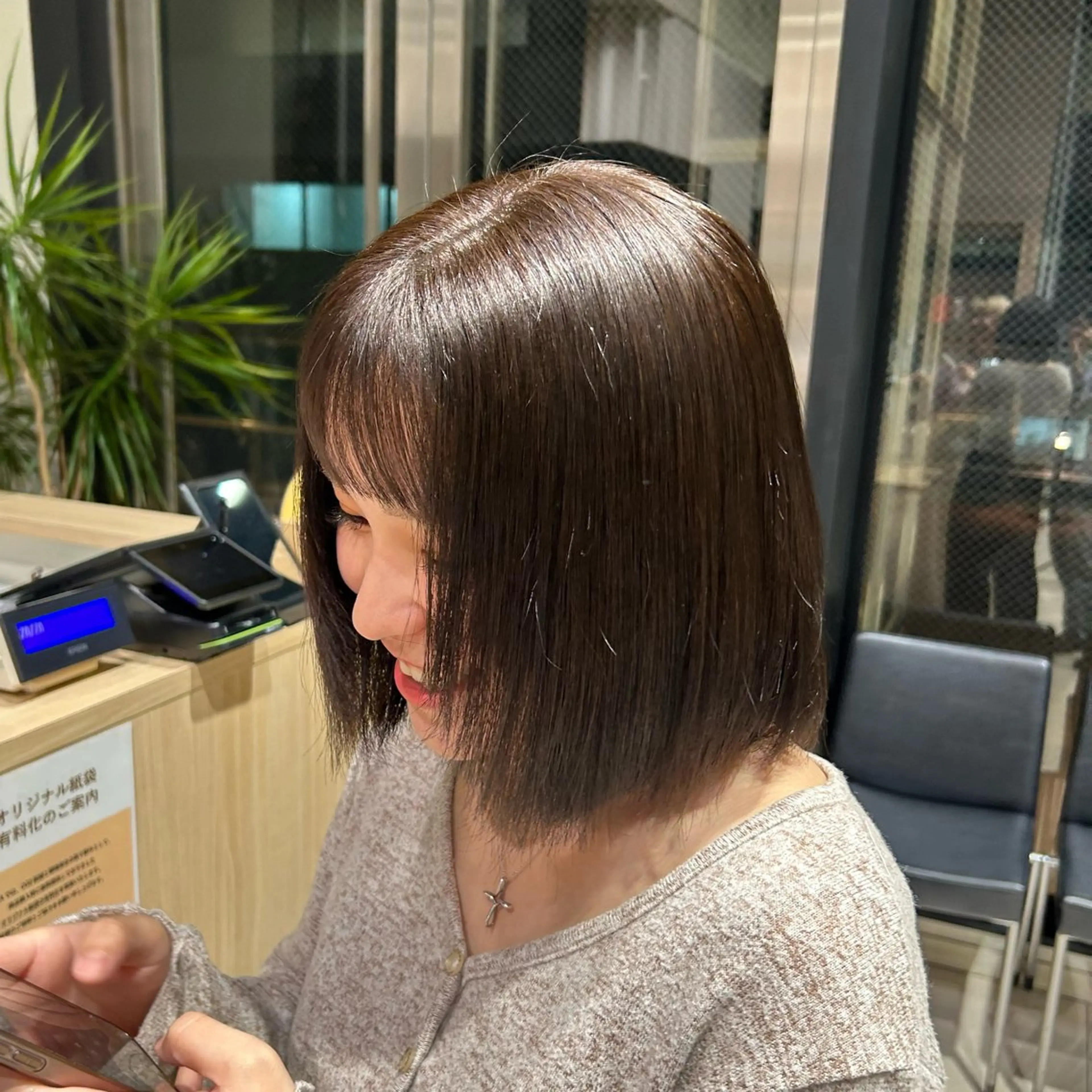 カラー ブラウンカラー 小貫 若菜のヘアスタイル