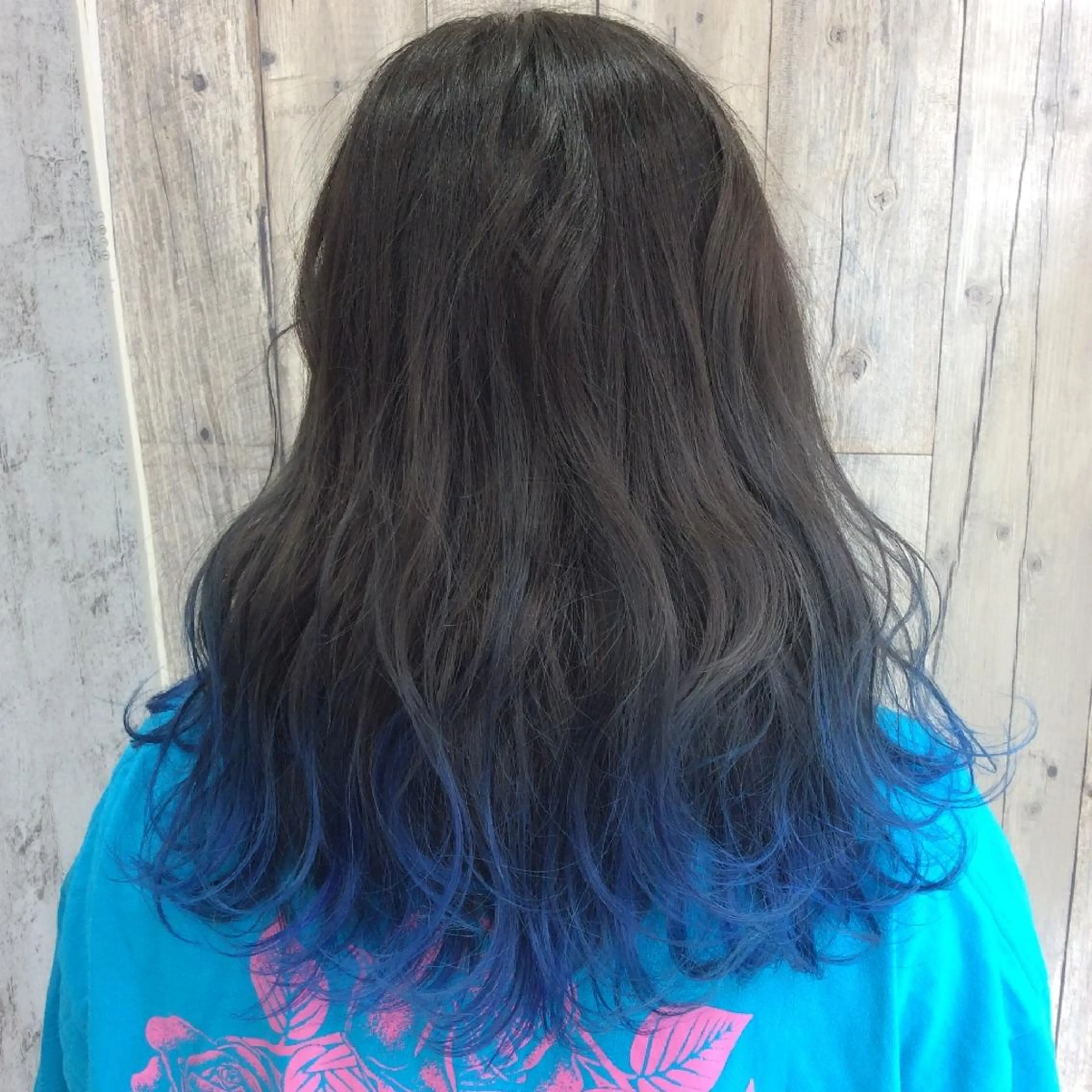 ミディアム カラー ブルーカラー ヘアカラー トリートメント sato shoheiのヘアスタイル