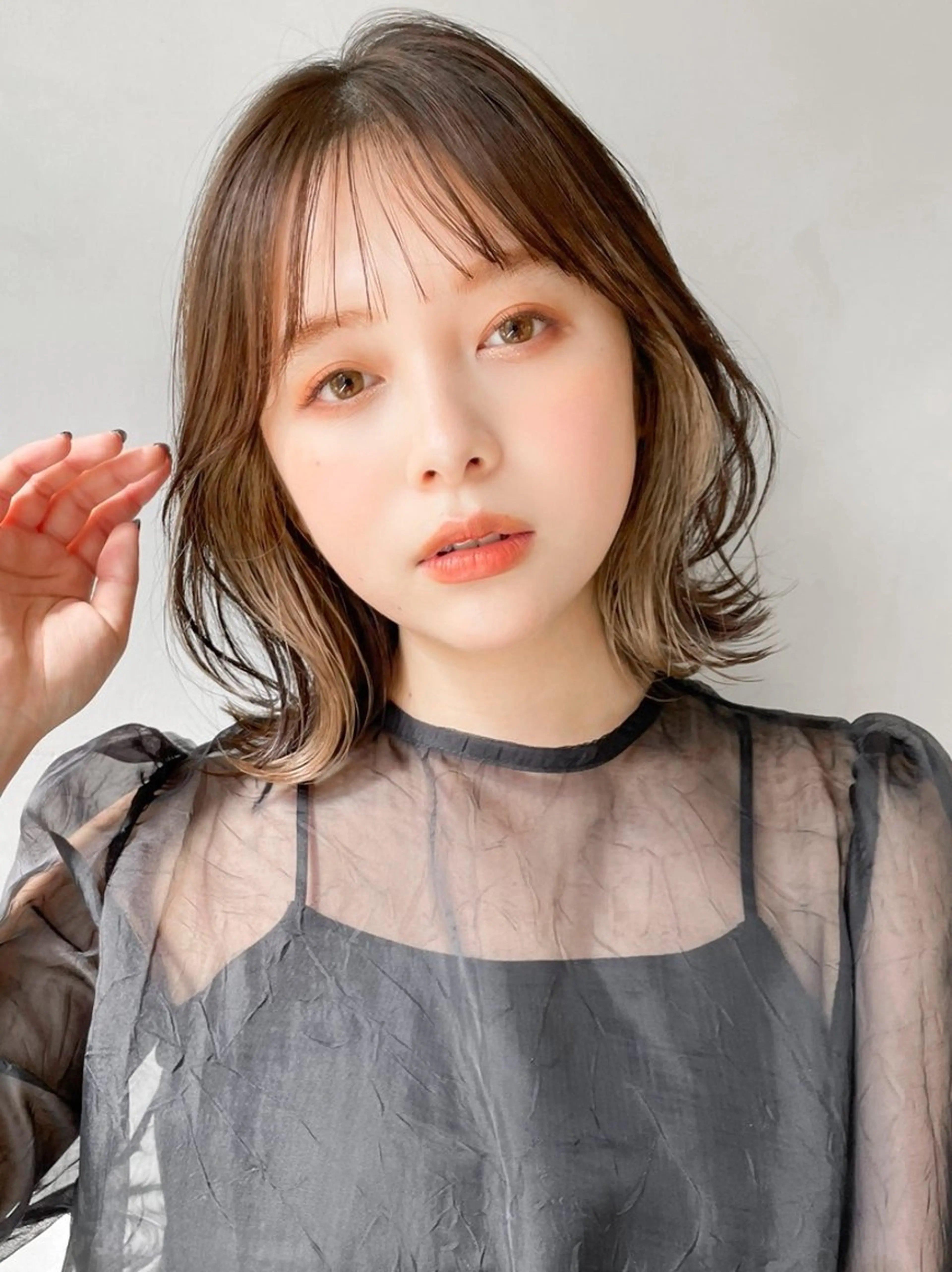 カラー Agnos青山/ yuuki🍒のヘアスタイル