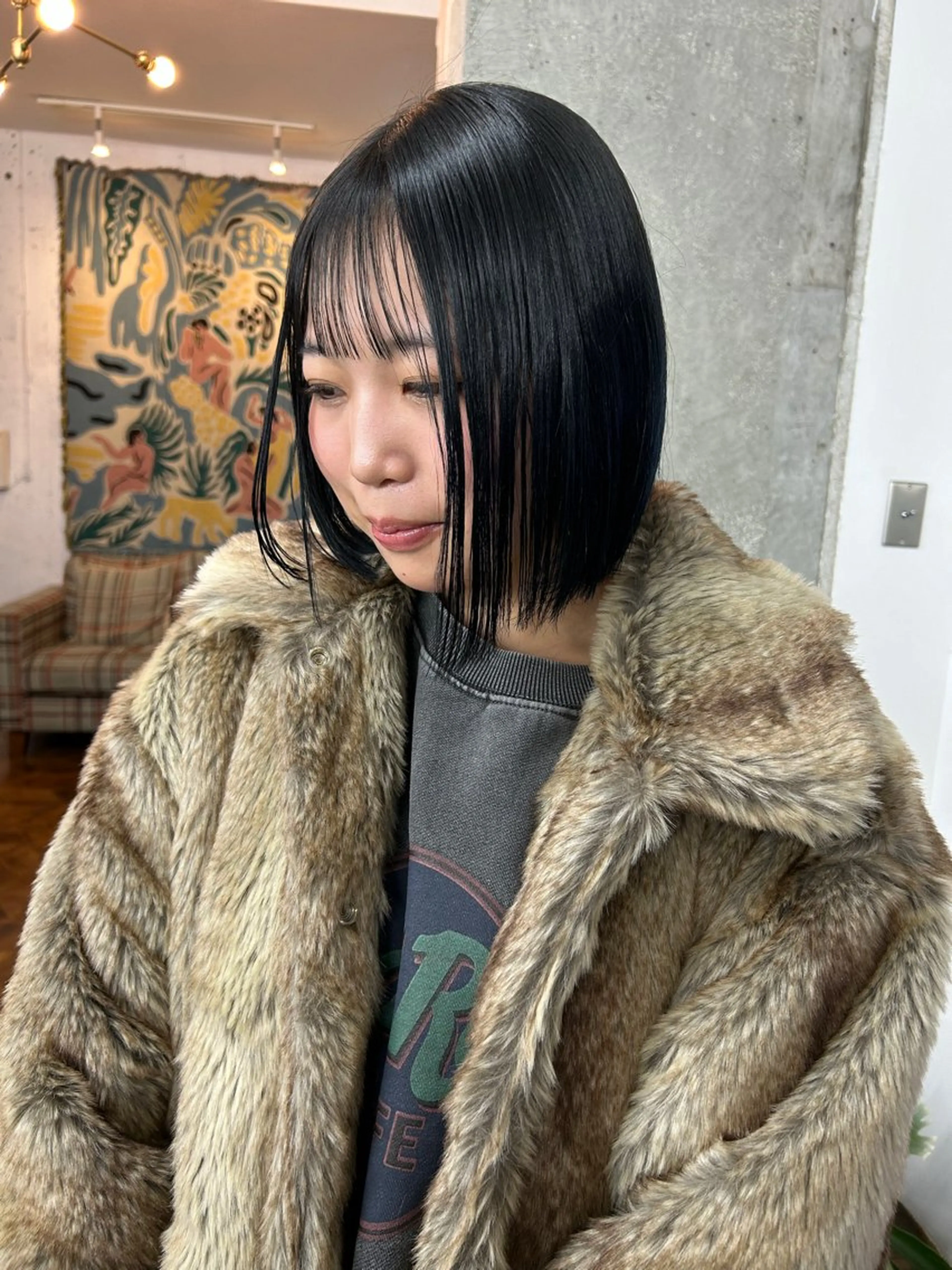 ミディアム ヘアカラー ハシモトタケル🌿 ボブ/レイヤーカットのヘアスタイル