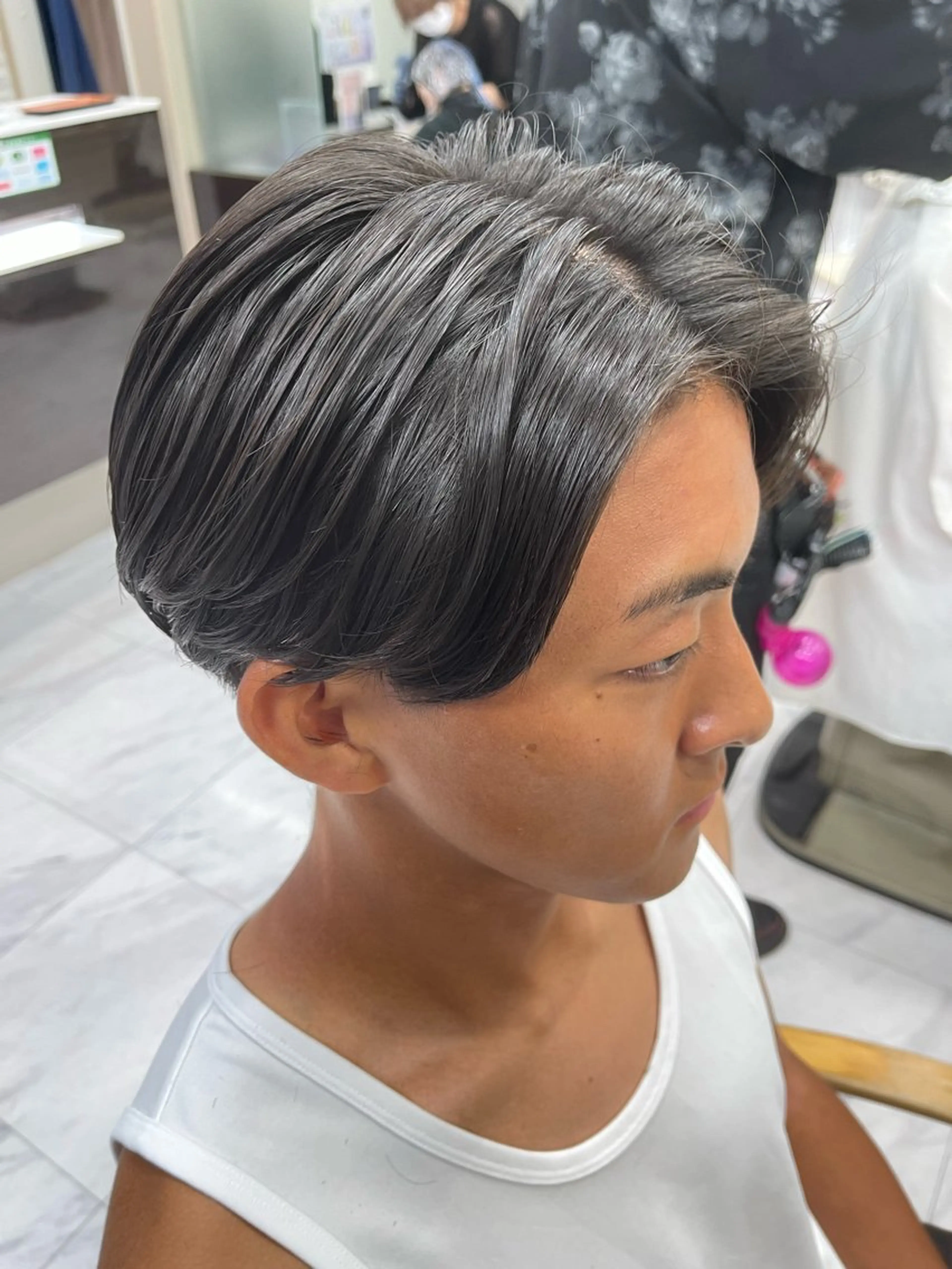 ショート パーマ メンズ メンズパーマ ニュアンスパーマ カット パーマ トリートメント ❄️メンズカット 落合諒❄️のヘアスタイル